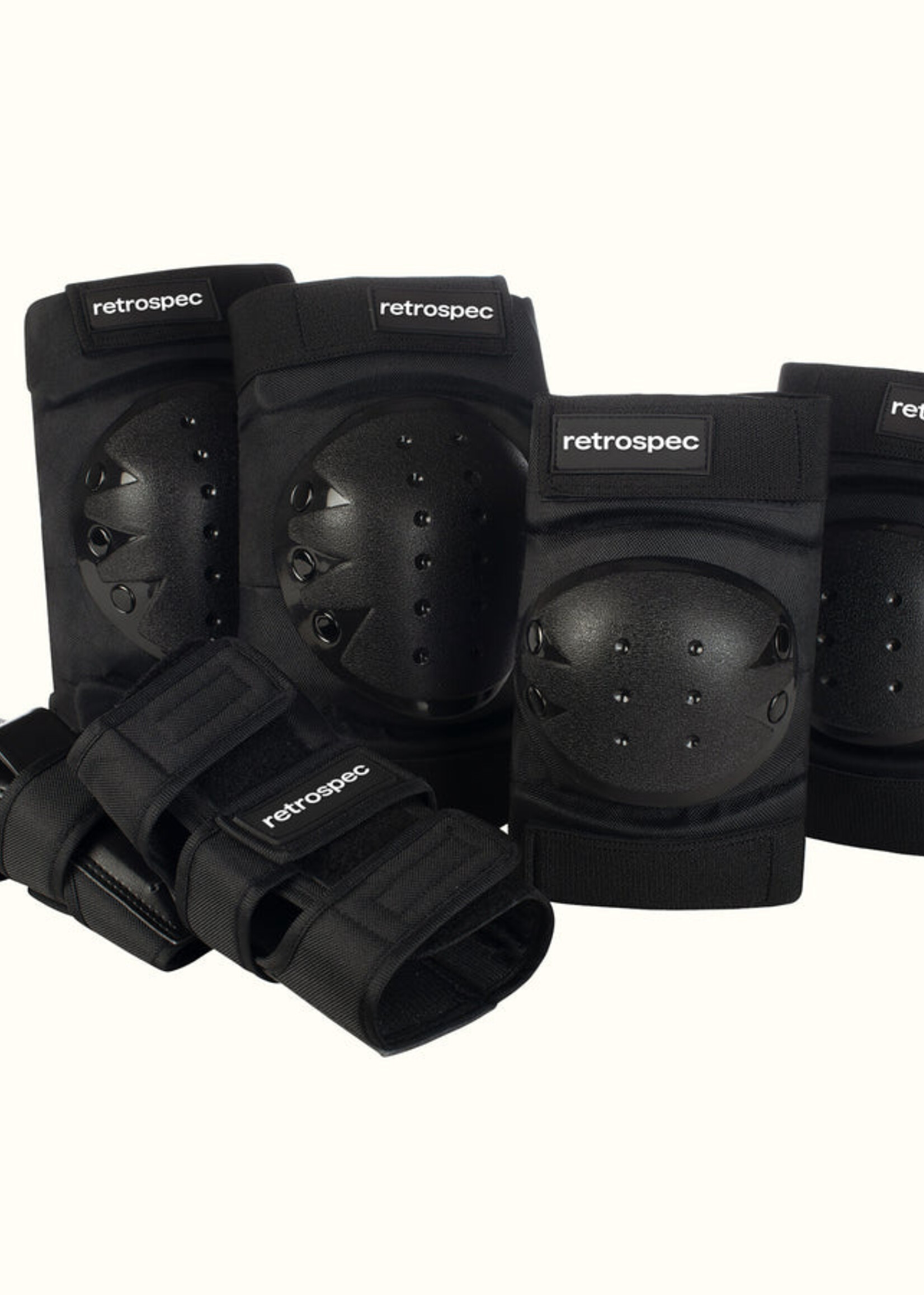 Retrospec Multi-Sport Protective Pad Set 2021 - Black - 1 Child (3-9yrs)