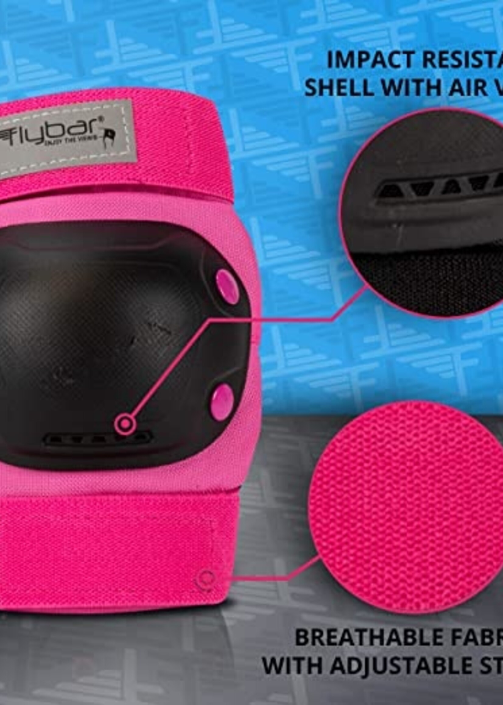 Retrospec Multi-Sport Protective Pad Set  - Pink - 2 Youth (10-14yrs)