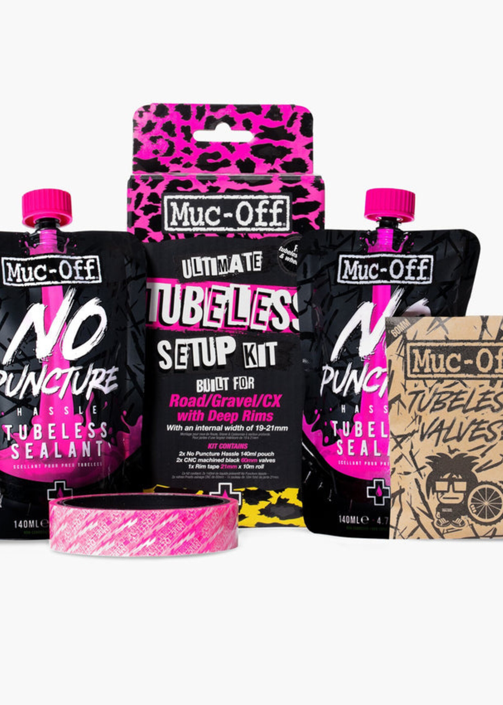 Muc-Off Ultimate Tubeless Setup Kit - Road Shallow Rims  NLS