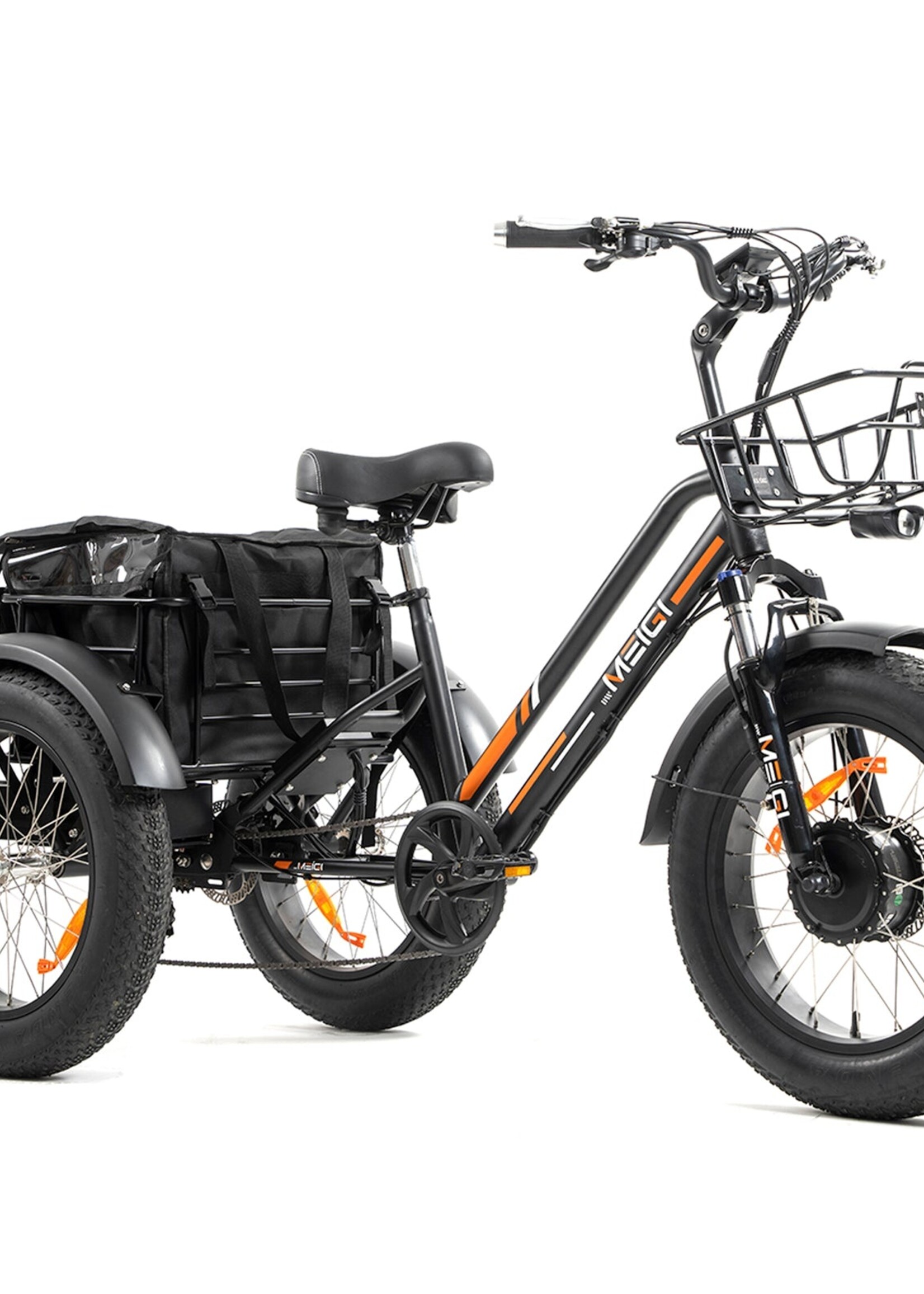 DW MEIGI FAT TIRE ELECTRIC TRICYCLE MG1703 WHITE