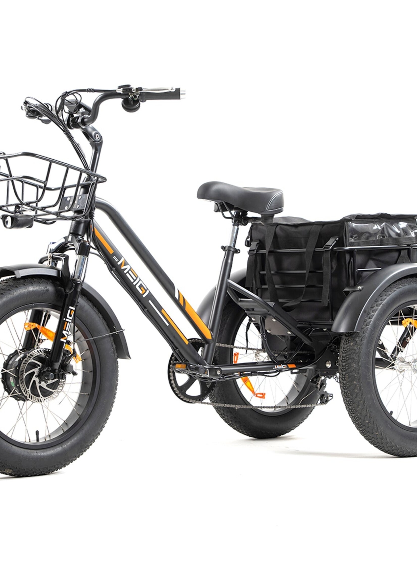 DW MEIGI FAT TIRE ELECTRIC TRICYCLE MG1703 BLACK