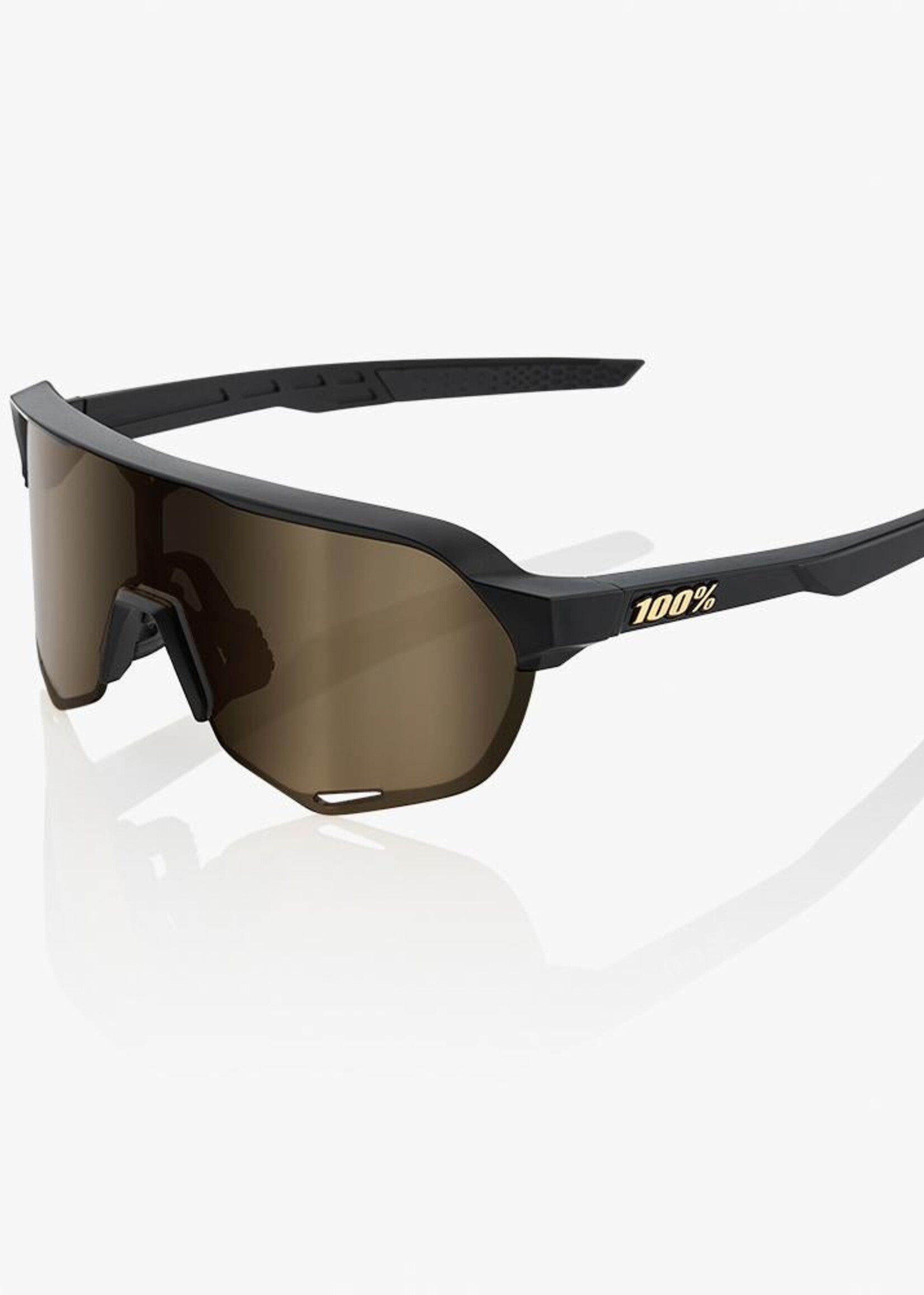 S2 - Matte Black - Soft Gold Mirror Lens