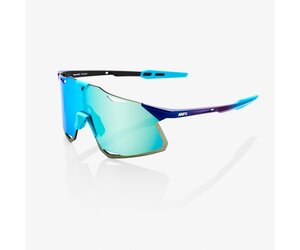 100% HYPERCRAFT ポリッシュドブルー SPEEDCRAFT - Matte White - HiPER Blue Multilayer Mirror Lens