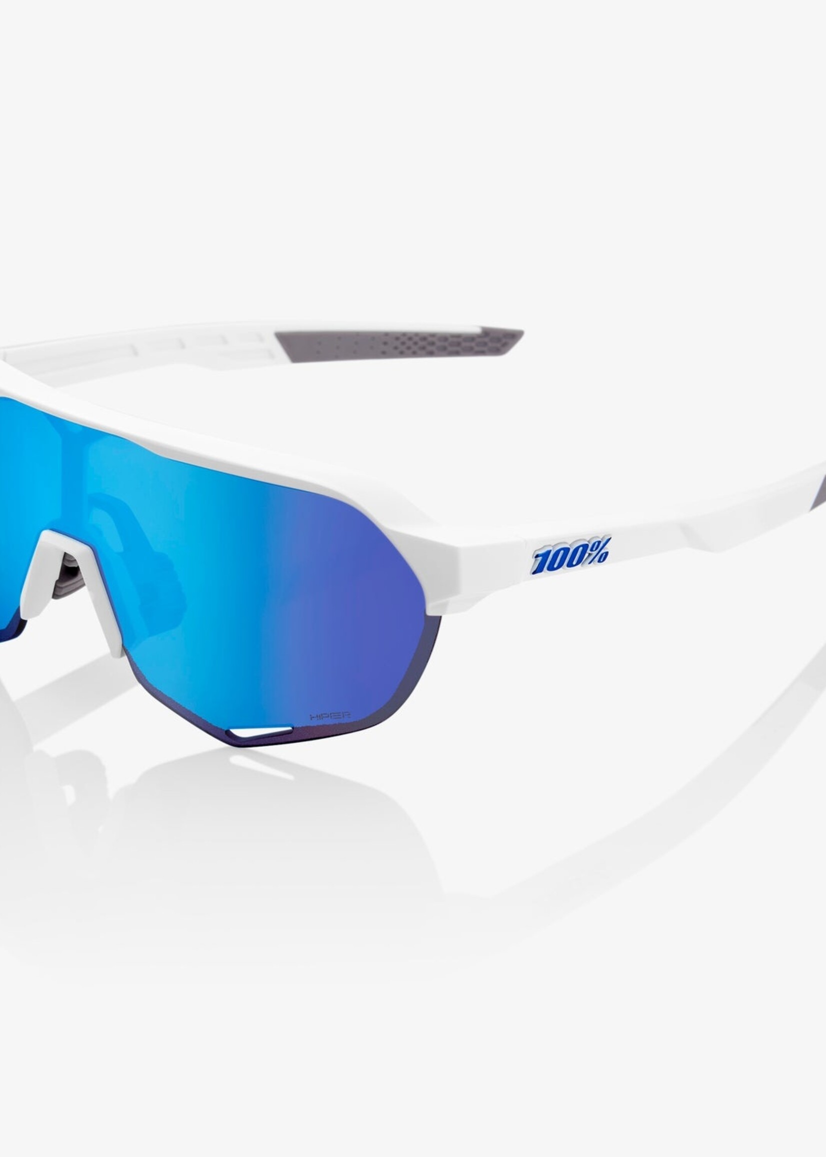 S2 - Matte White - HiPER Blue Multilayer Mirror Lens