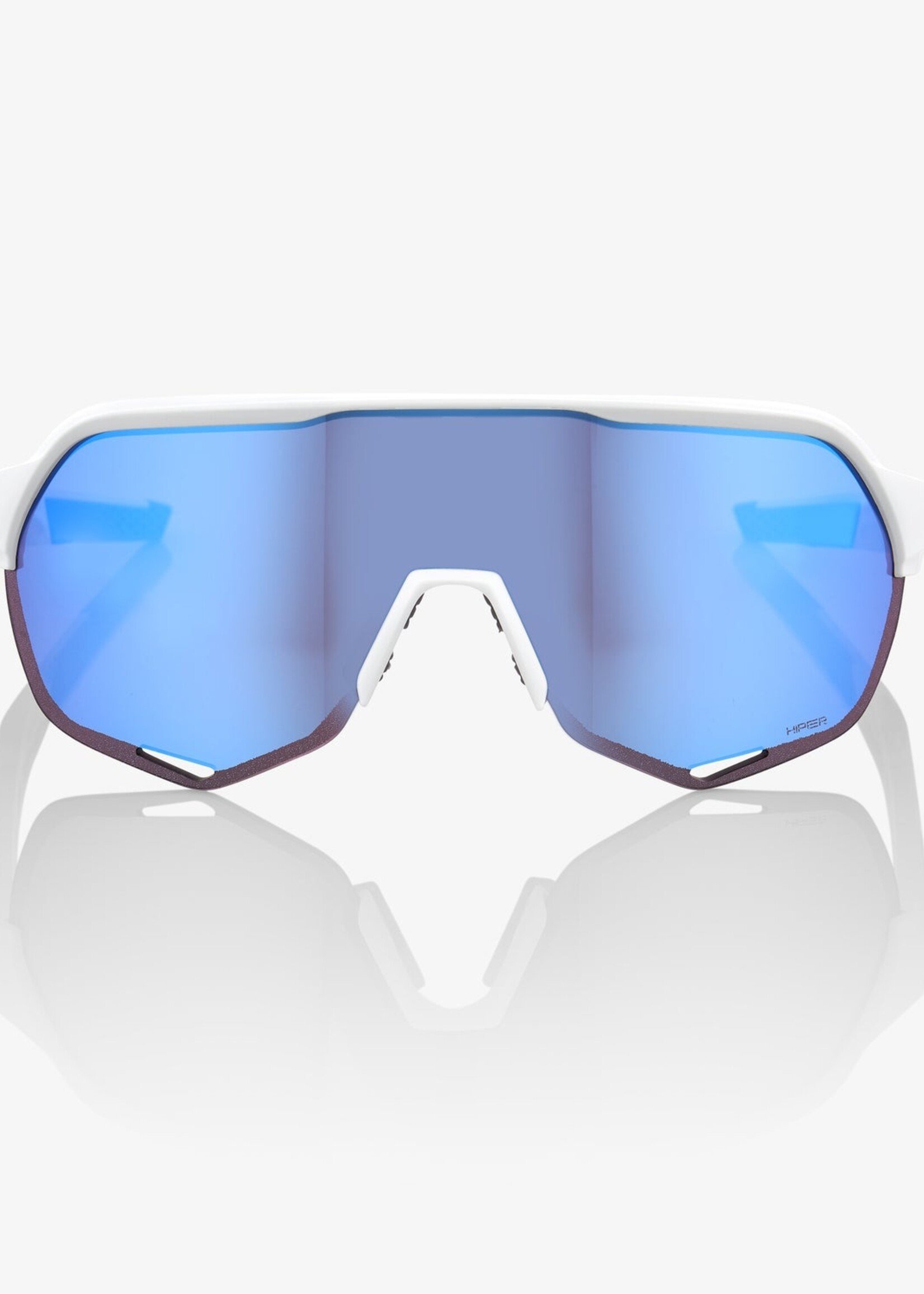 S2 - Matte White - HiPER Blue Multilayer Mirror Lens
