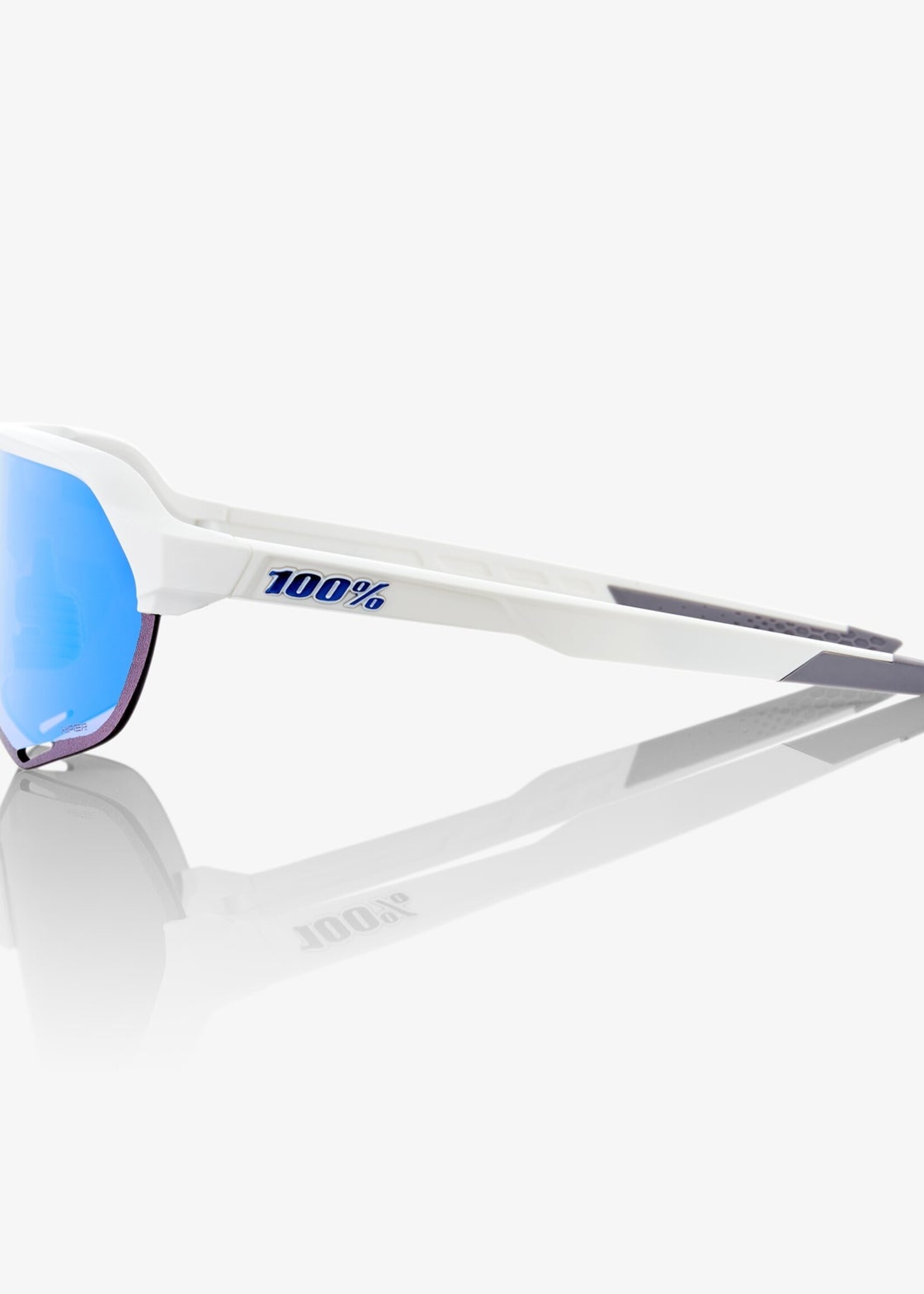 S2 - Matte White - HiPER Blue Multilayer Mirror Lens