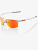 Sportcoupe - Matte White - HiPER Red Multilayer Mirror Lens