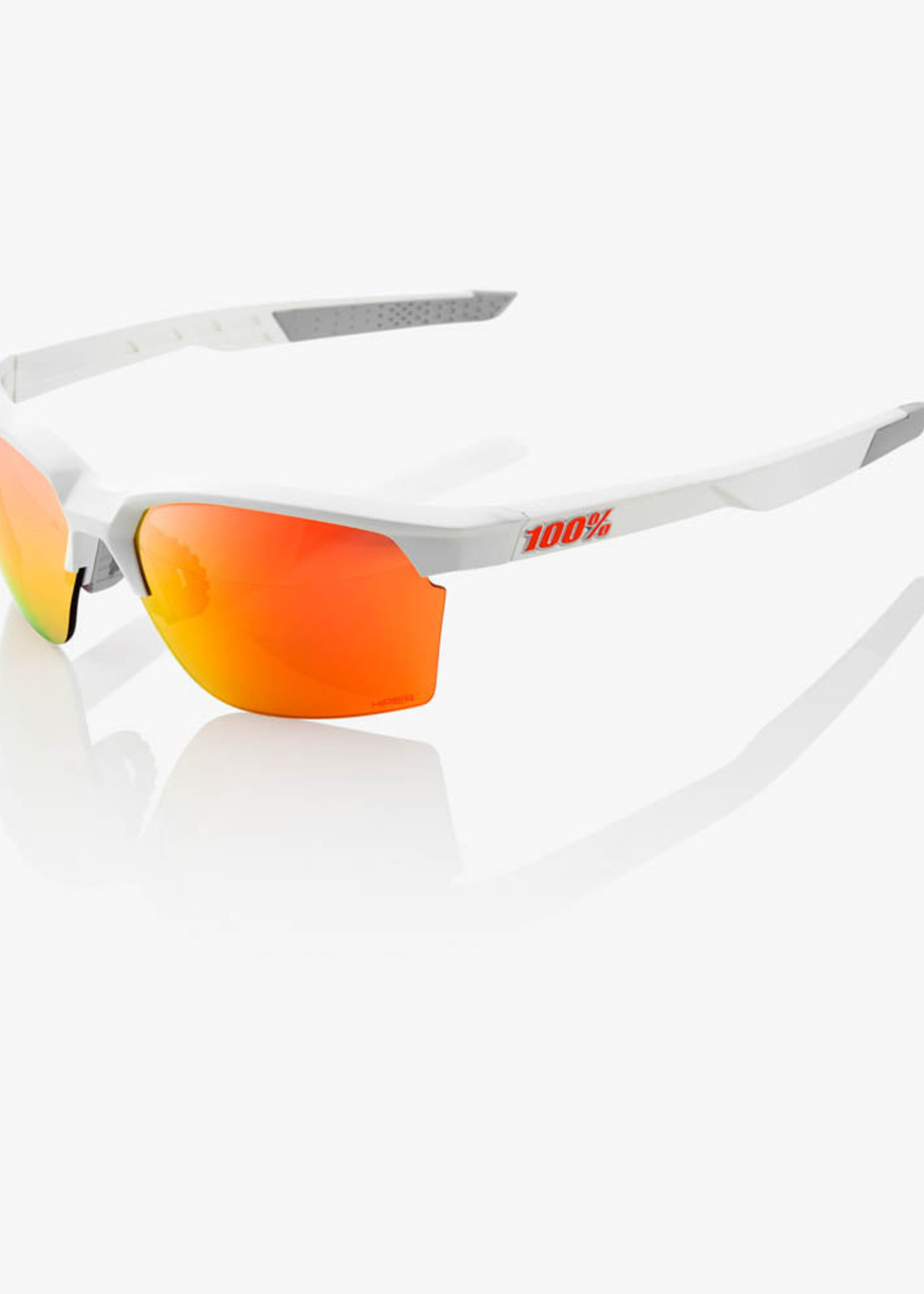 Sportcoupe - Matte White - HiPER Red Multilayer Mirror Lens