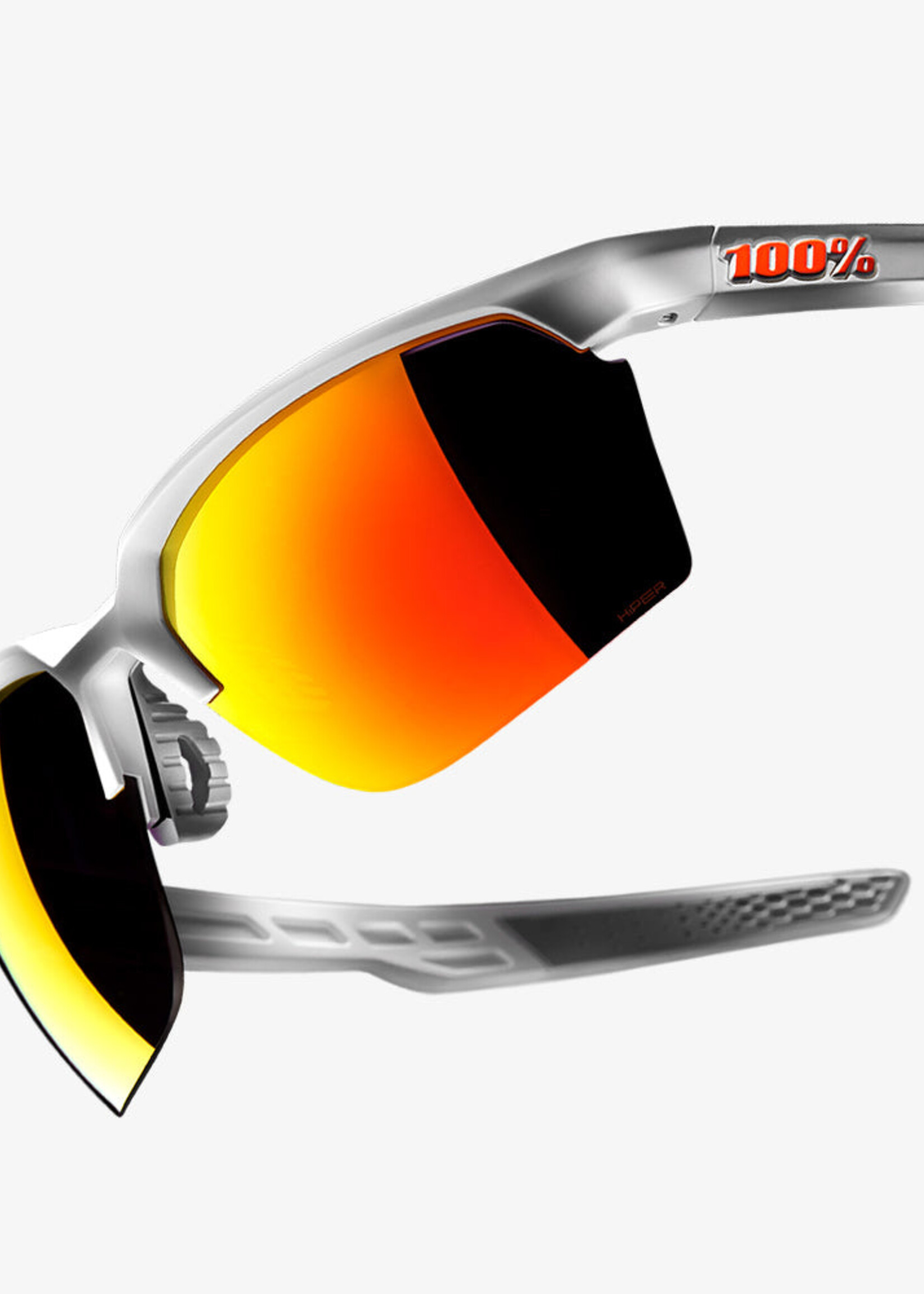 Sportcoupe - Matte White - HiPER Red Multilayer Mirror Lens