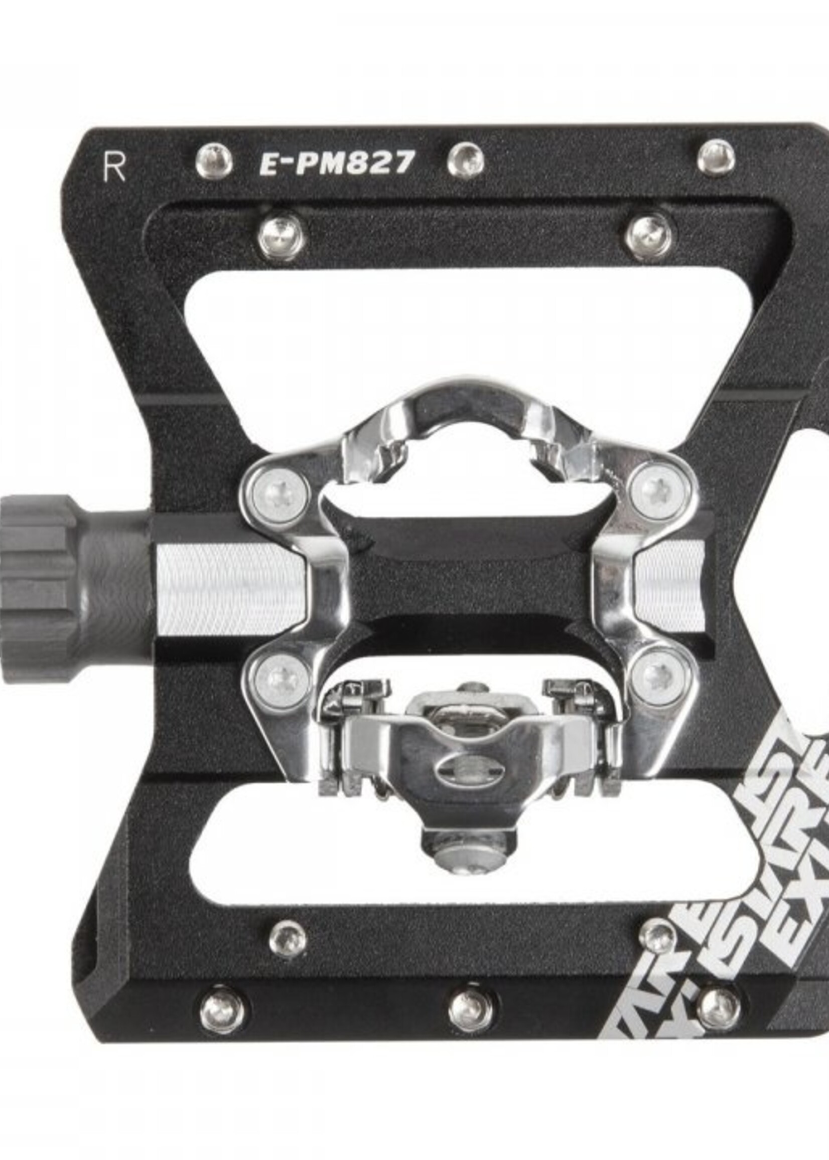 EXUSTAR PM827 SPD AL ONE-SIDE PLATFORM ATB PEDALS BLK 406g