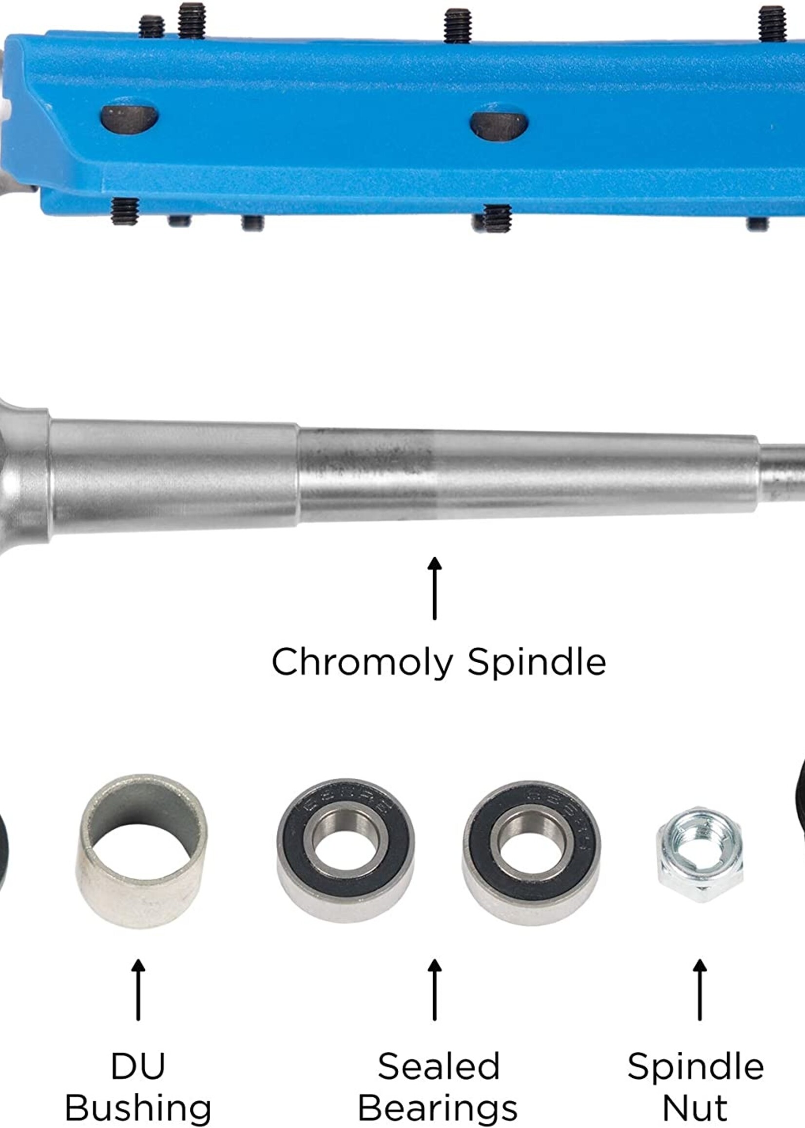 Fyxation MESA-MP NYLON PLATFORM PEDALS W/PINS 9/16" BLU