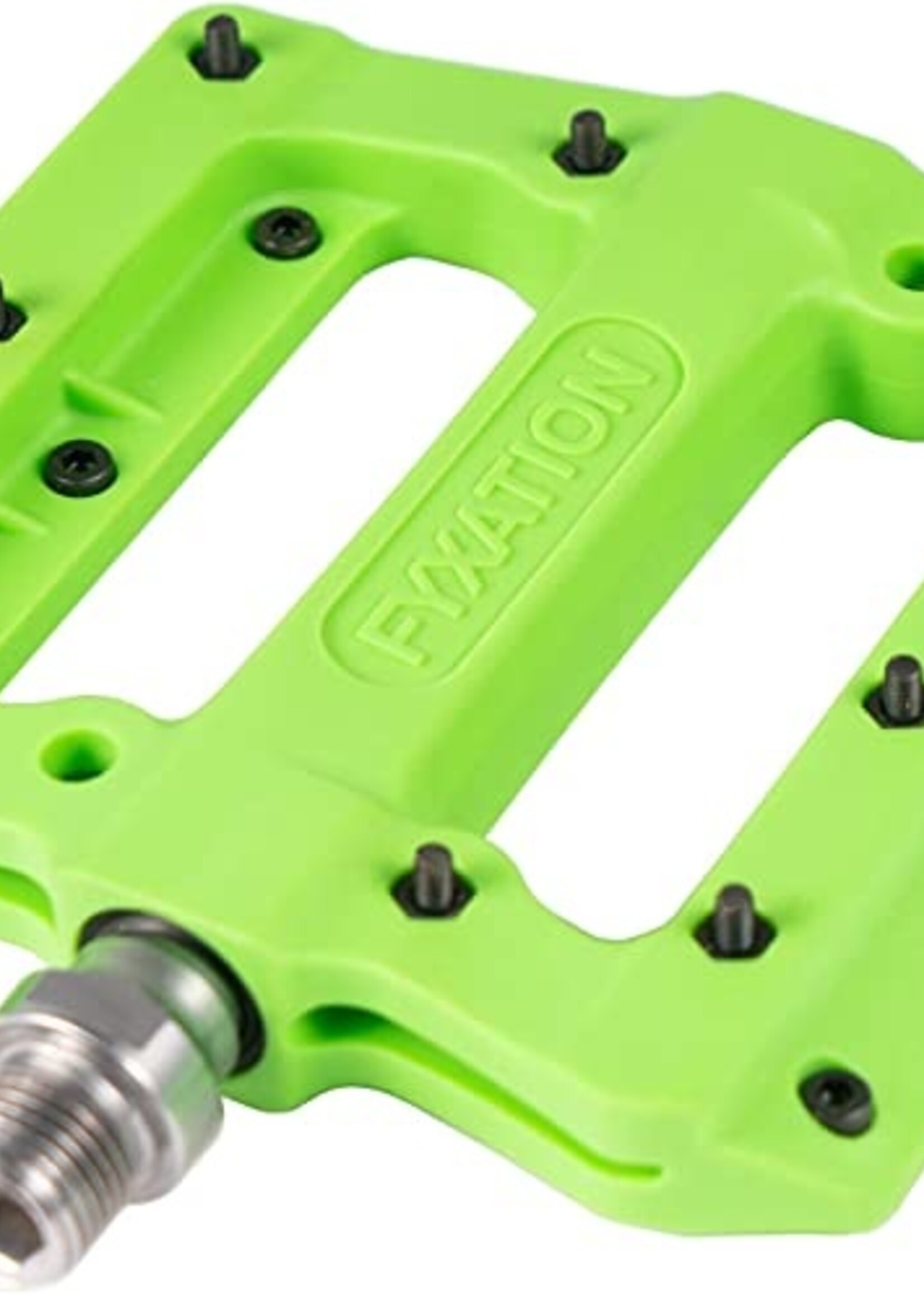 Fyxation MESA-MP NYLON PLATFORM PEDALS W/PINS 9/16" GRN