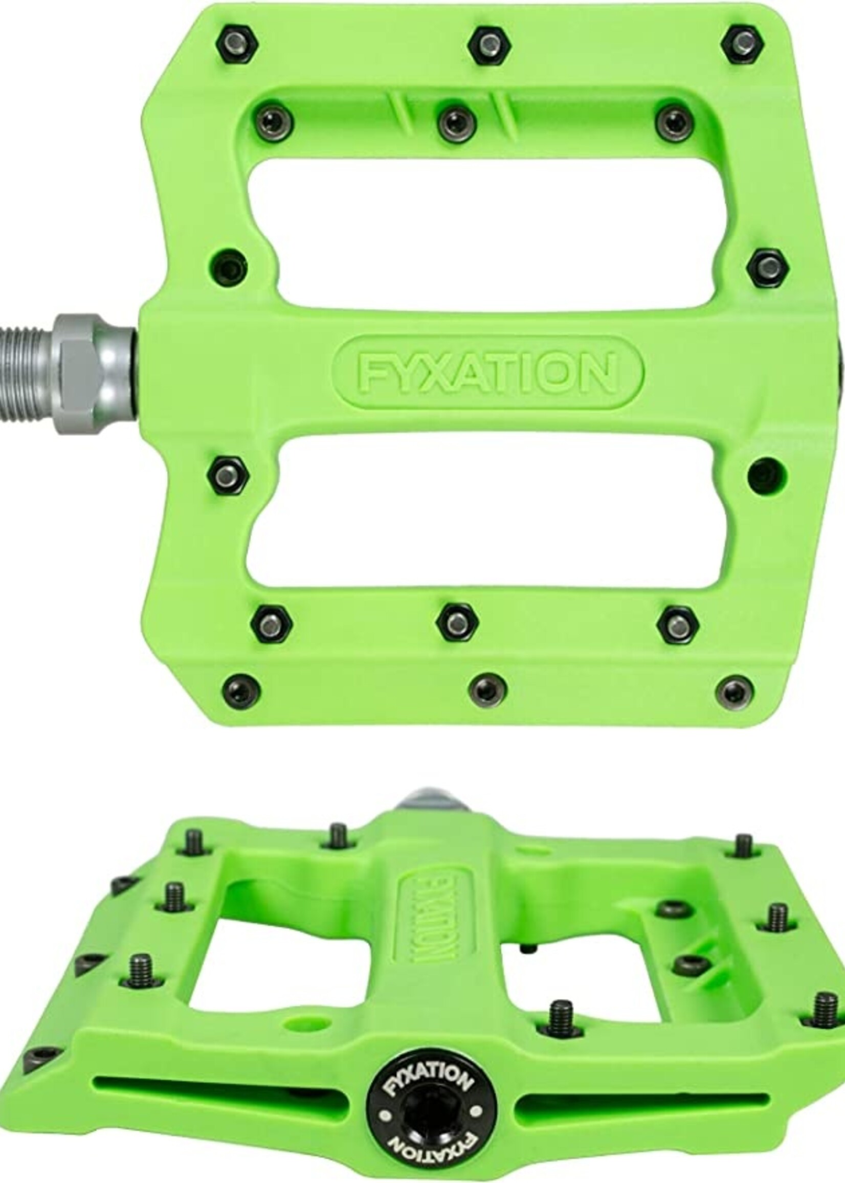 Fyxation MESA-MP NYLON PLATFORM PEDALS W/PINS 9/16" GRN