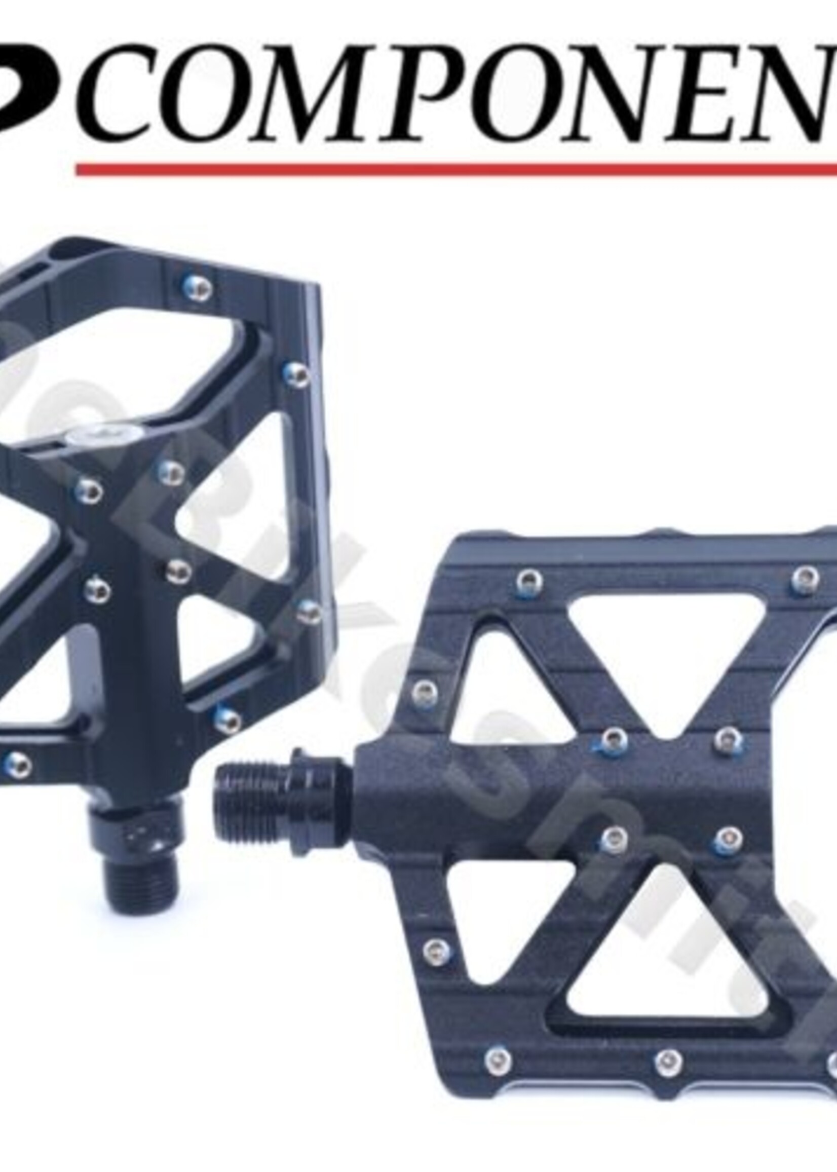 VP COMPONE VP-001 AL SEALED PLATFORM PEDALS W/PINS 9/16" BLK (d)