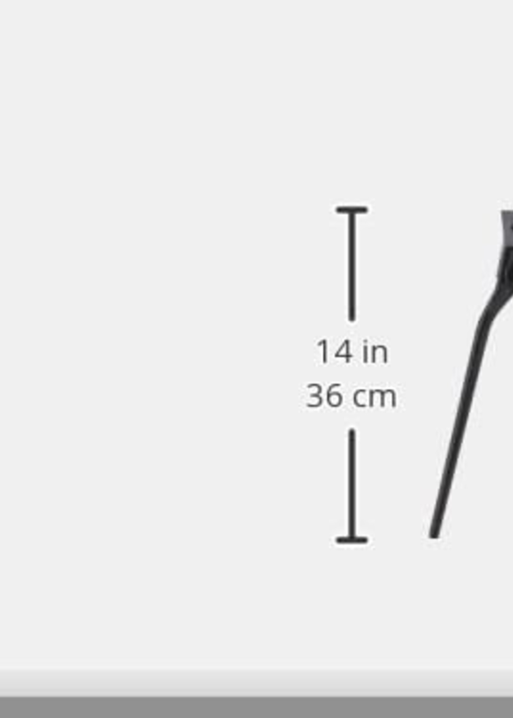 Greenfield Stands GREENFIELD ALLOY KICKSTAND 285MM SILVER