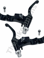 FS-428 LH HINGED BMX CALIPER/CANTI/U BRAKE LEVER BLACK/SILVER