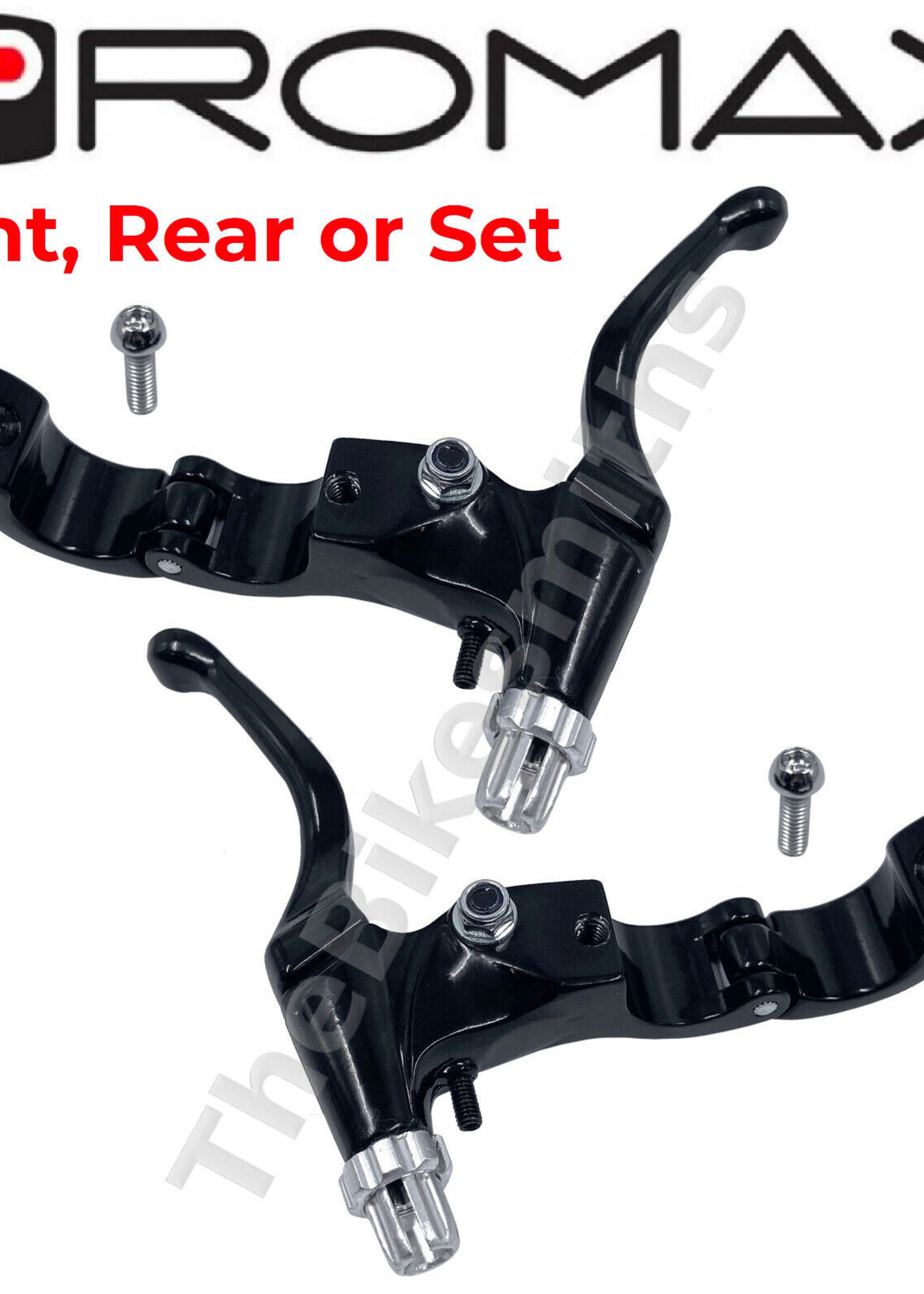 FS-428 LH HINGED BMX CALIPER/CANTI/U BRAKE LEVER BLACK/SILVER