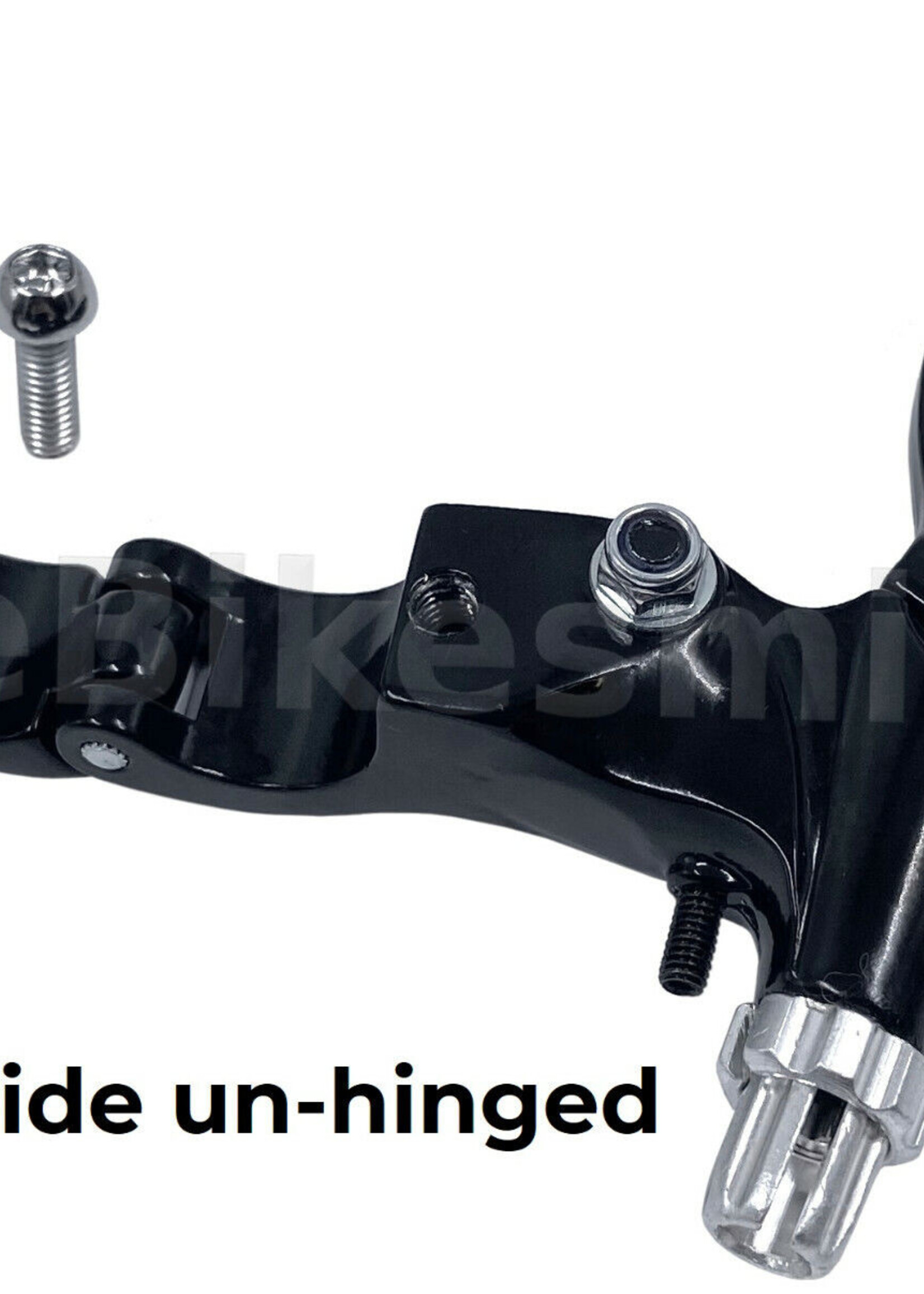 FS-428 LH HINGED BMX CALIPER/CANTI/U BRAKE LEVER BLACK/SILVER