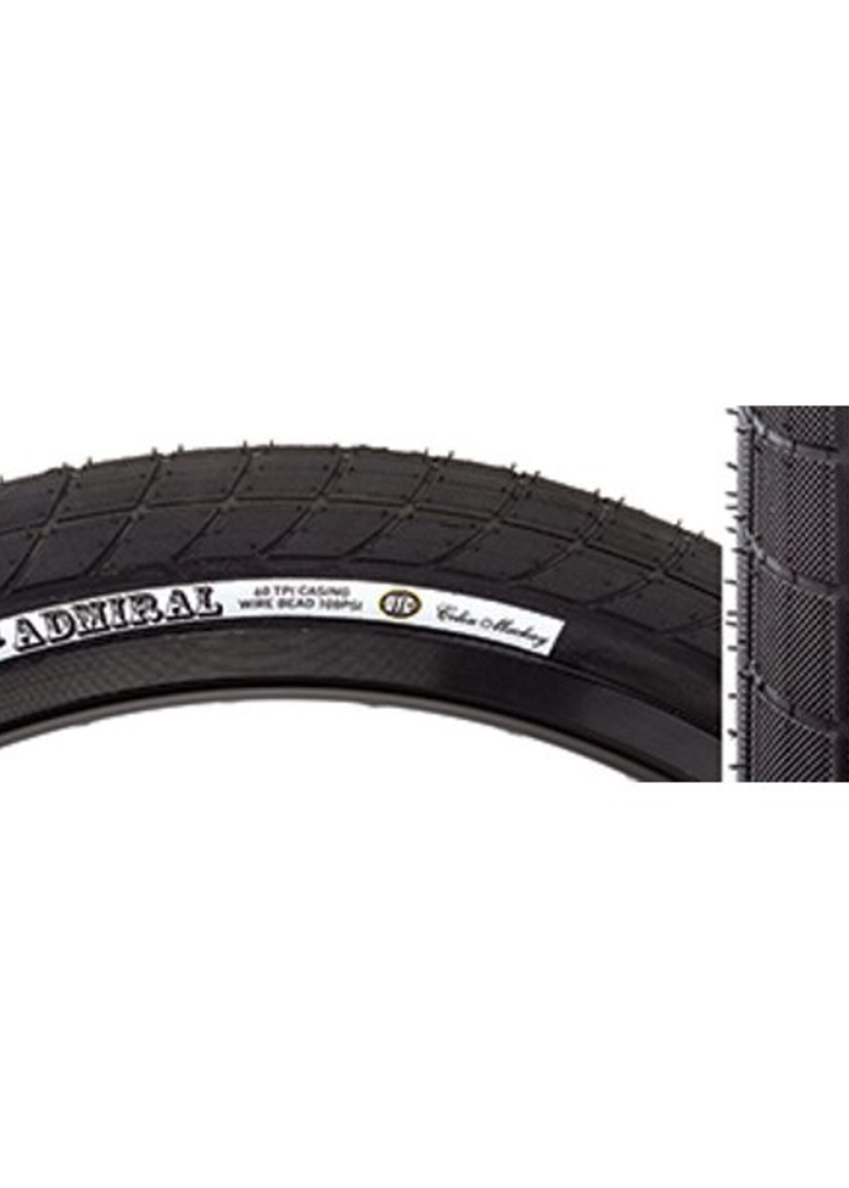 KENDA TIRE KEN ADMIRAL SPORT 20x2.1 BK/BK DTC/60 WIRE 100psi