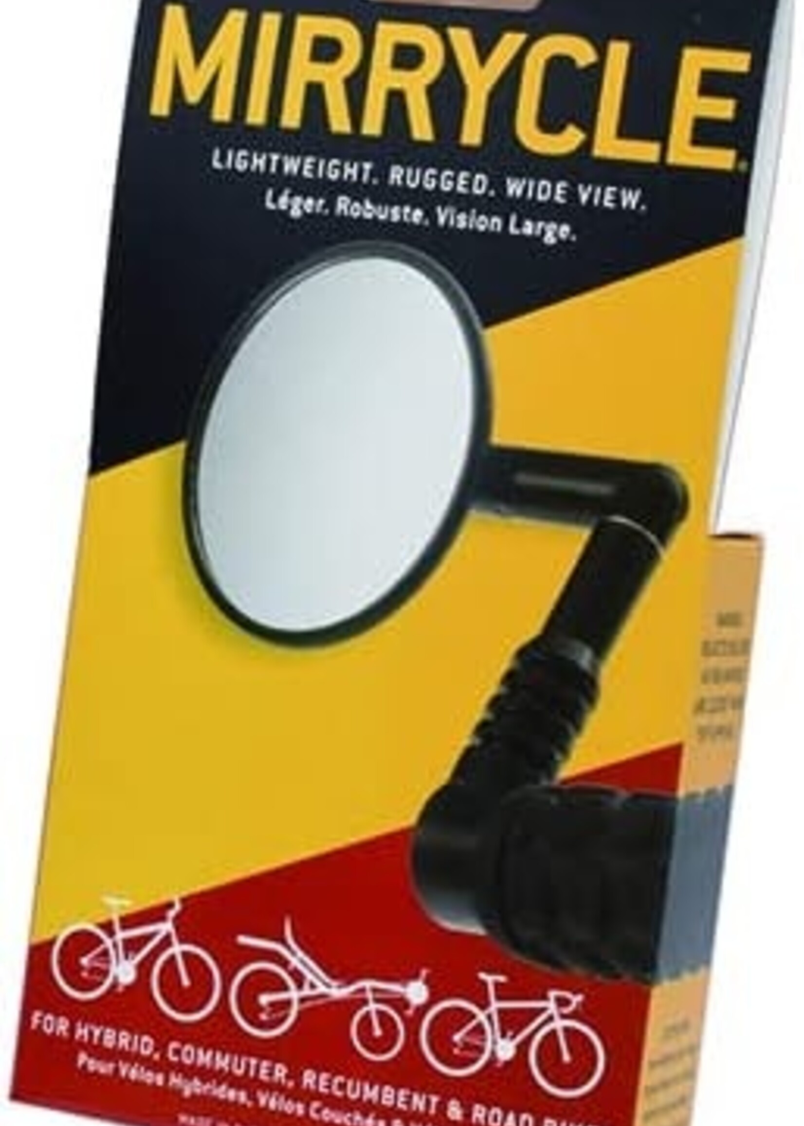 Mirrycle Mirrycle Original Mirror, 3" Round, Black