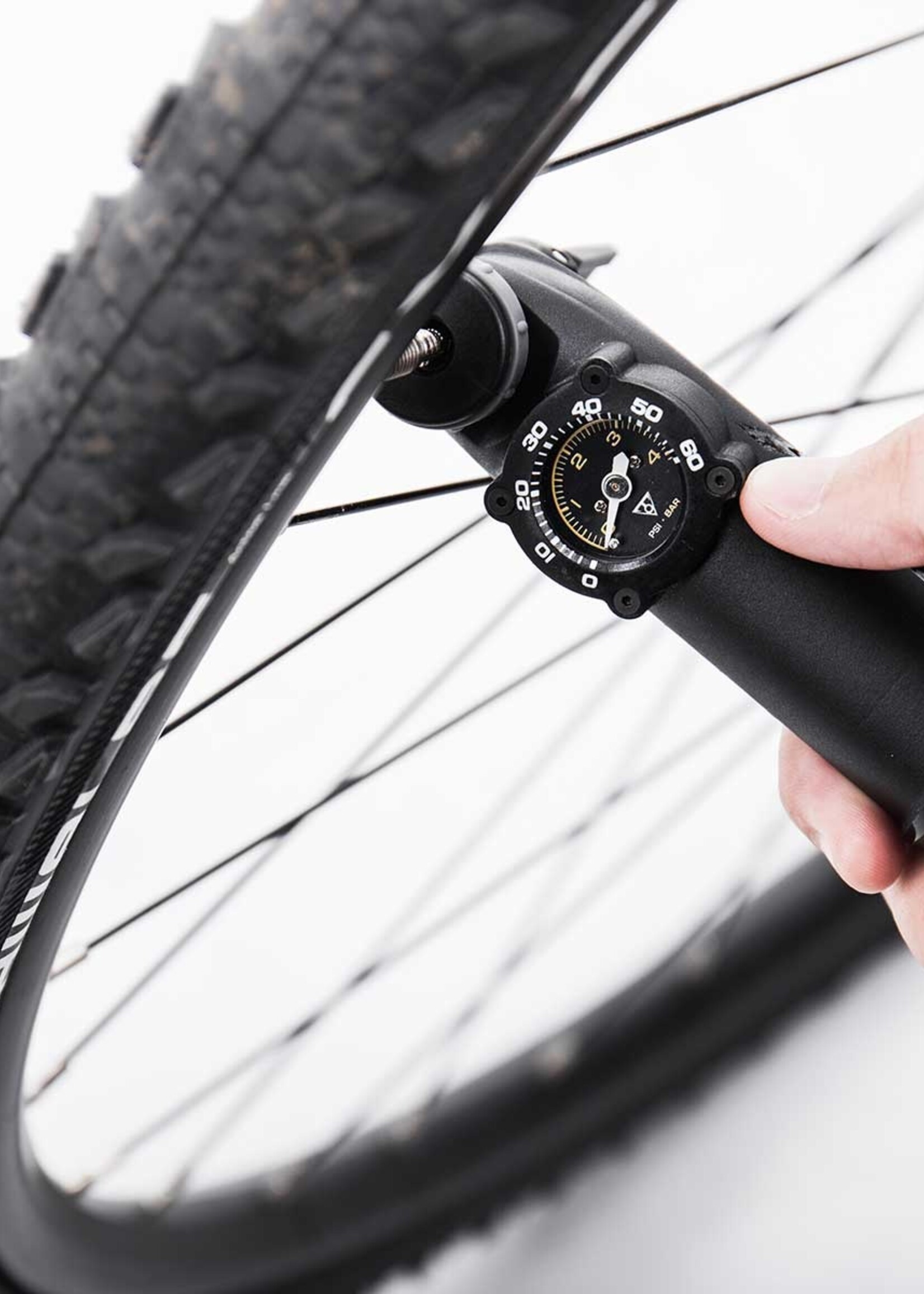 TOPEAK TMDA-1G DUAL ACTION MNT PUMP W/GAUGE 60psi