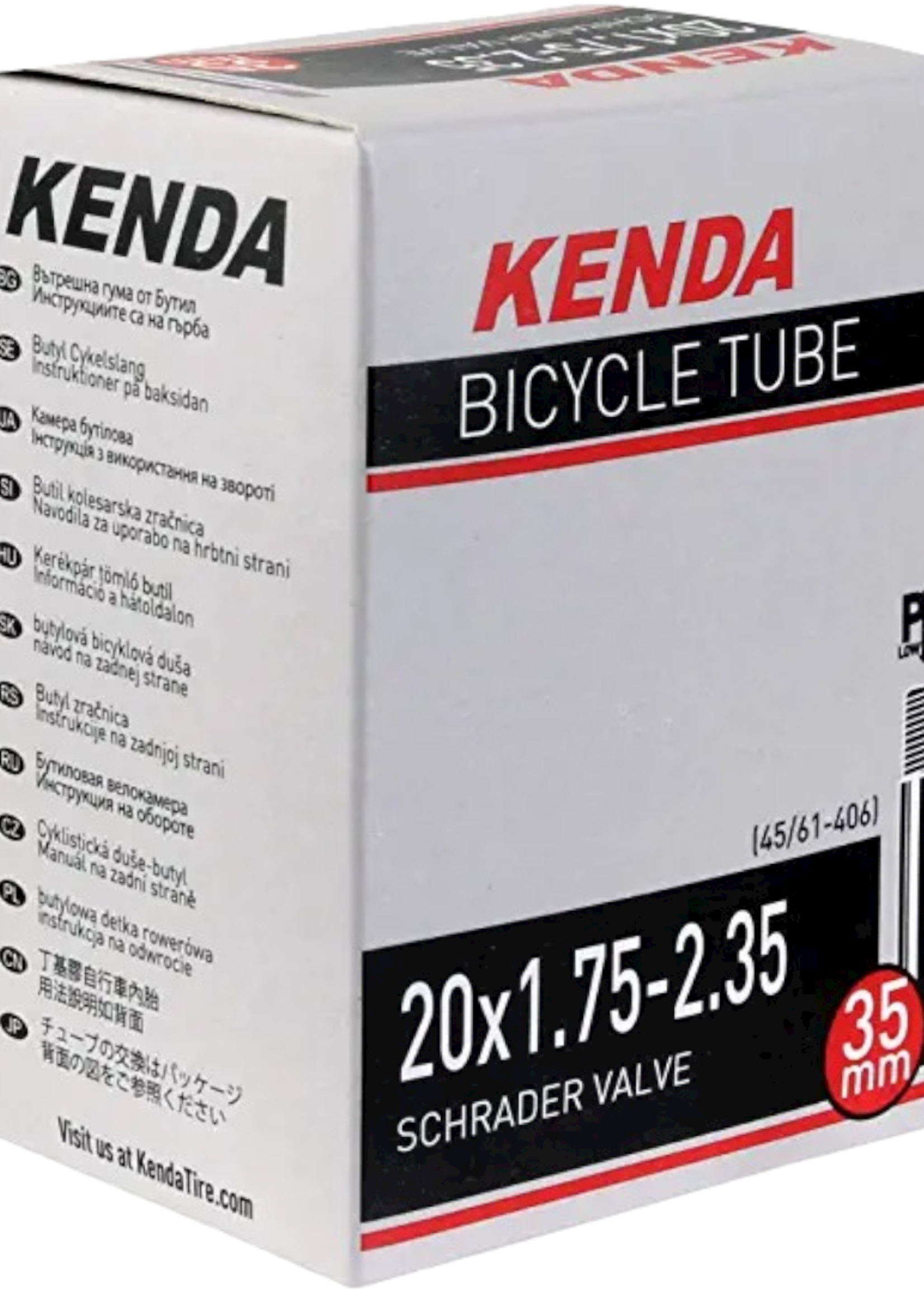 KENDA 20x1.75/2-235" (25/38-406) AV35 TUBE