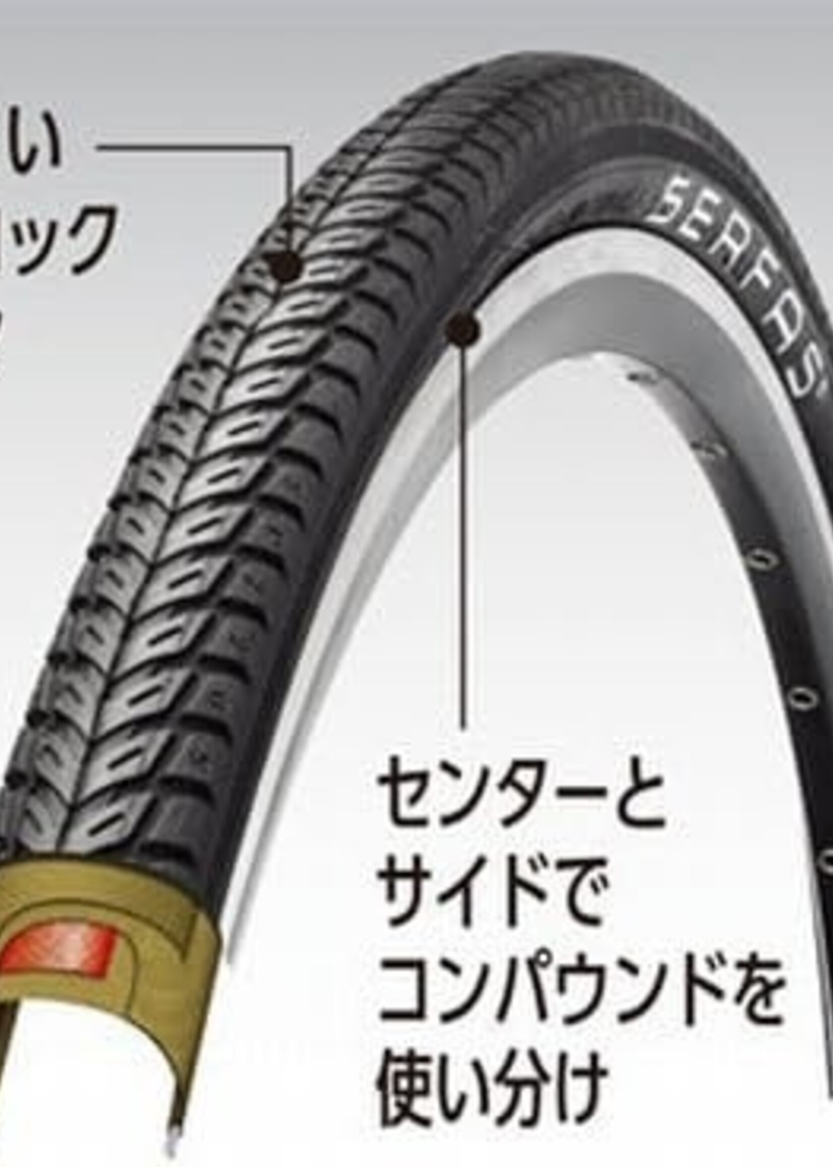 Serfas Serfas Tire Vida Hybrid Tire W/Fps - 700 X 32