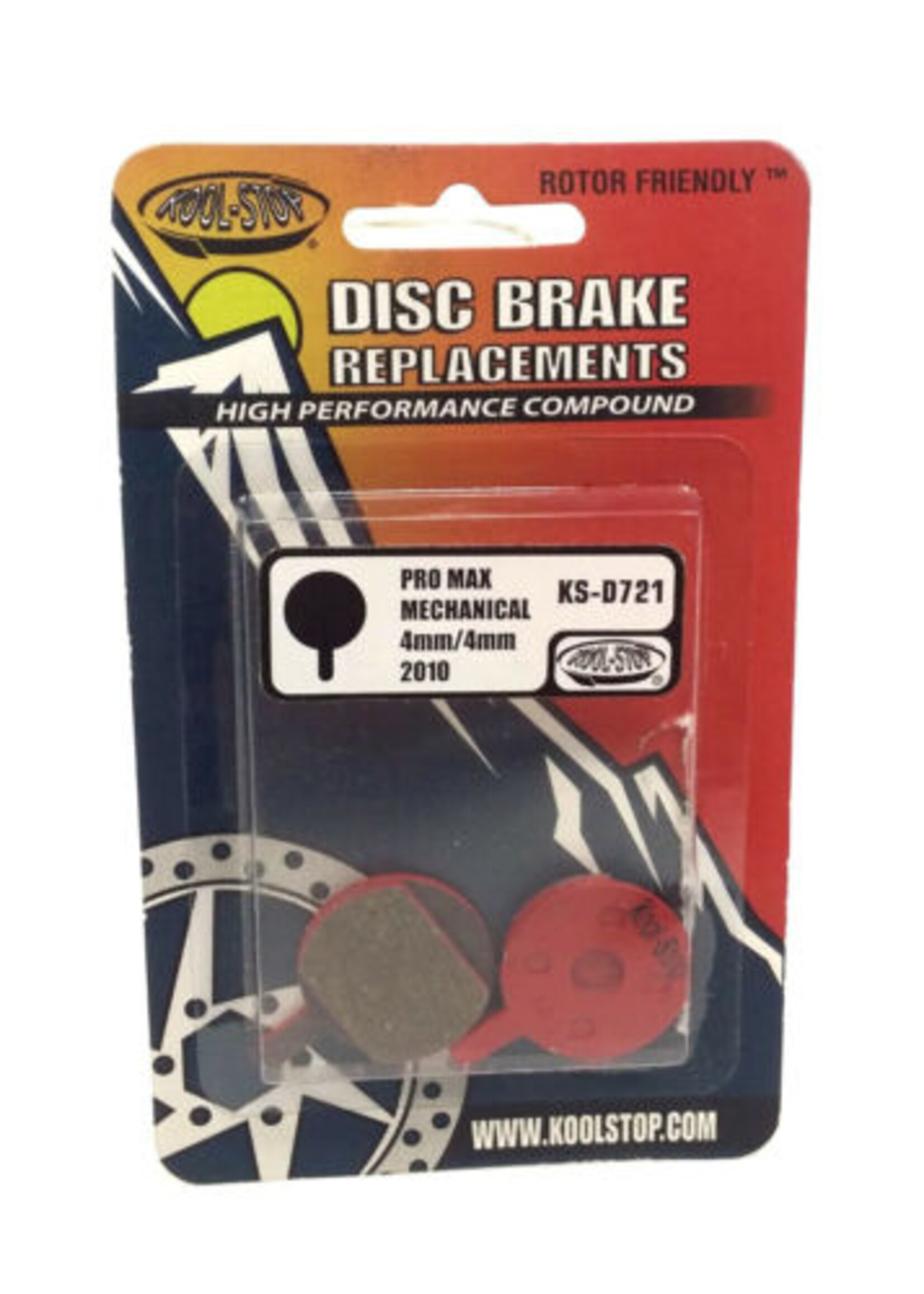 KOOLSTOP KS-D721 PROMAX MECHANICAL 4MM/4MM DISC BRAKE PADS