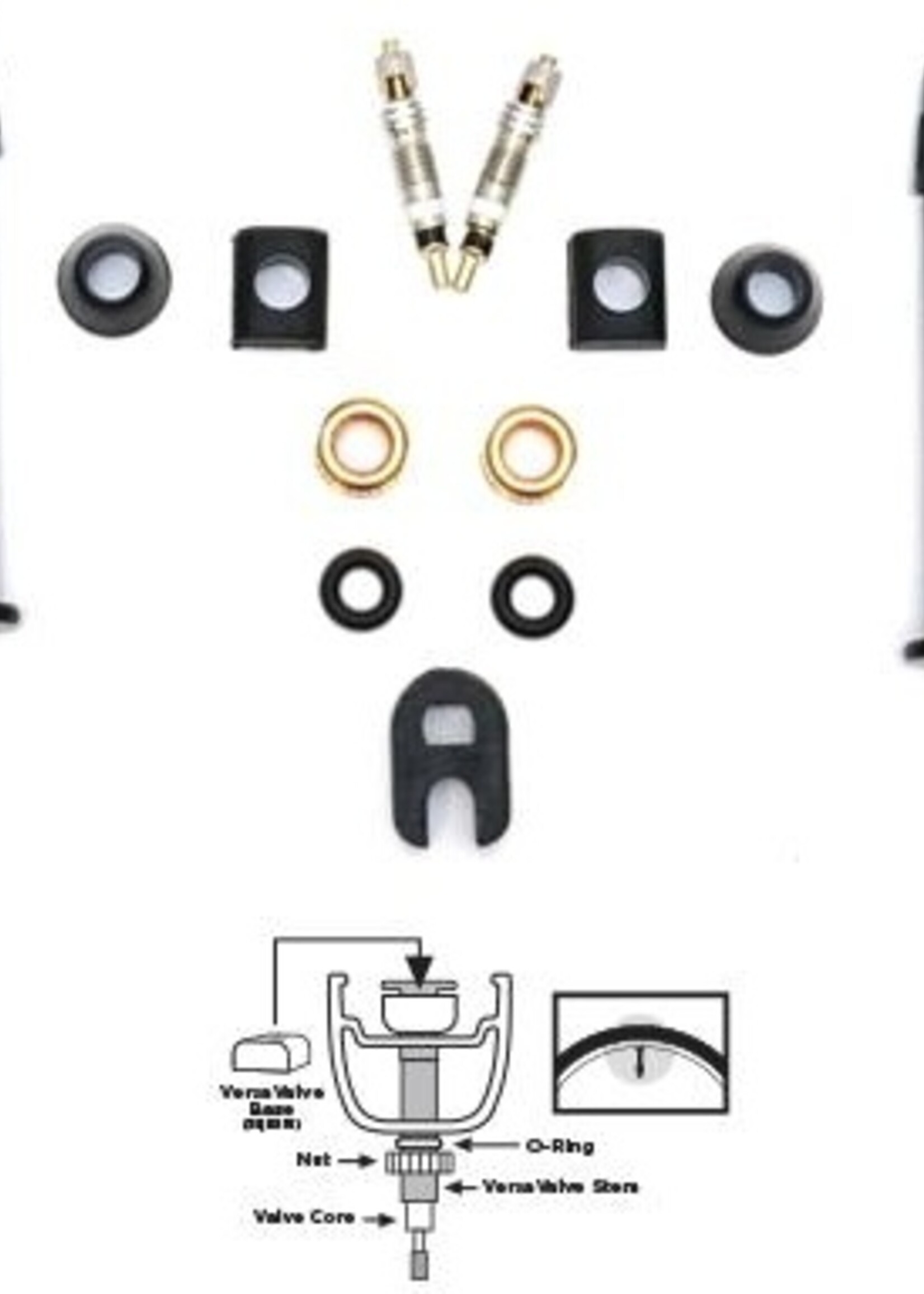 Orange Seal VALVE TUBELESS ORANGE SEAL VERSAVALVE KIT 48mm