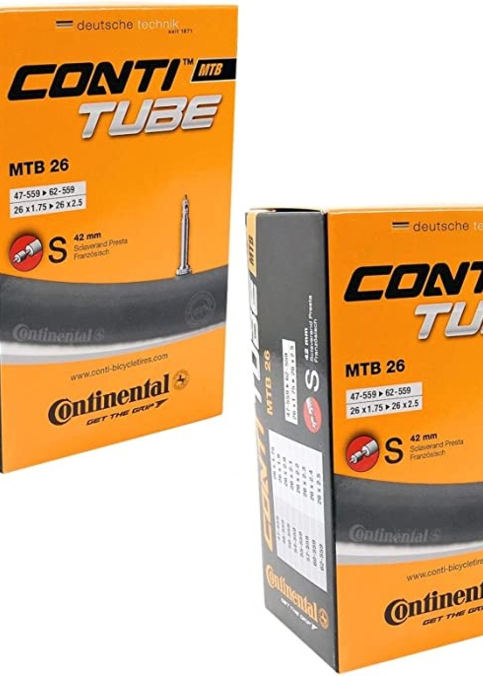 Continental Tube 26 X 1.75-2.5 - SV 40mm - 50 Pc Bulk Pack