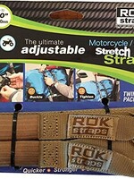 ROK Straps Motorcycle Adjustable luggage Tie Down Straps 2 pk Coyote Tan