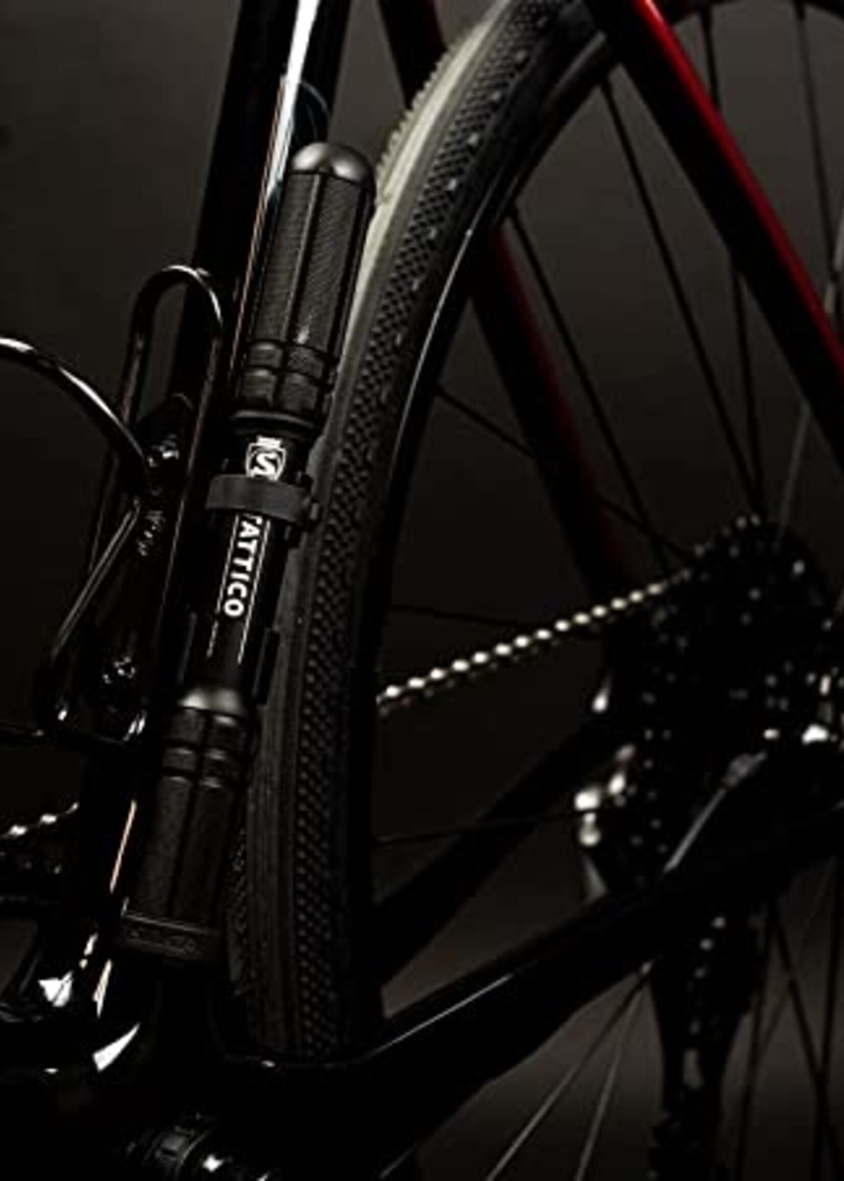 Silca Tattico mini pump with hose and bottle cage mount Black
