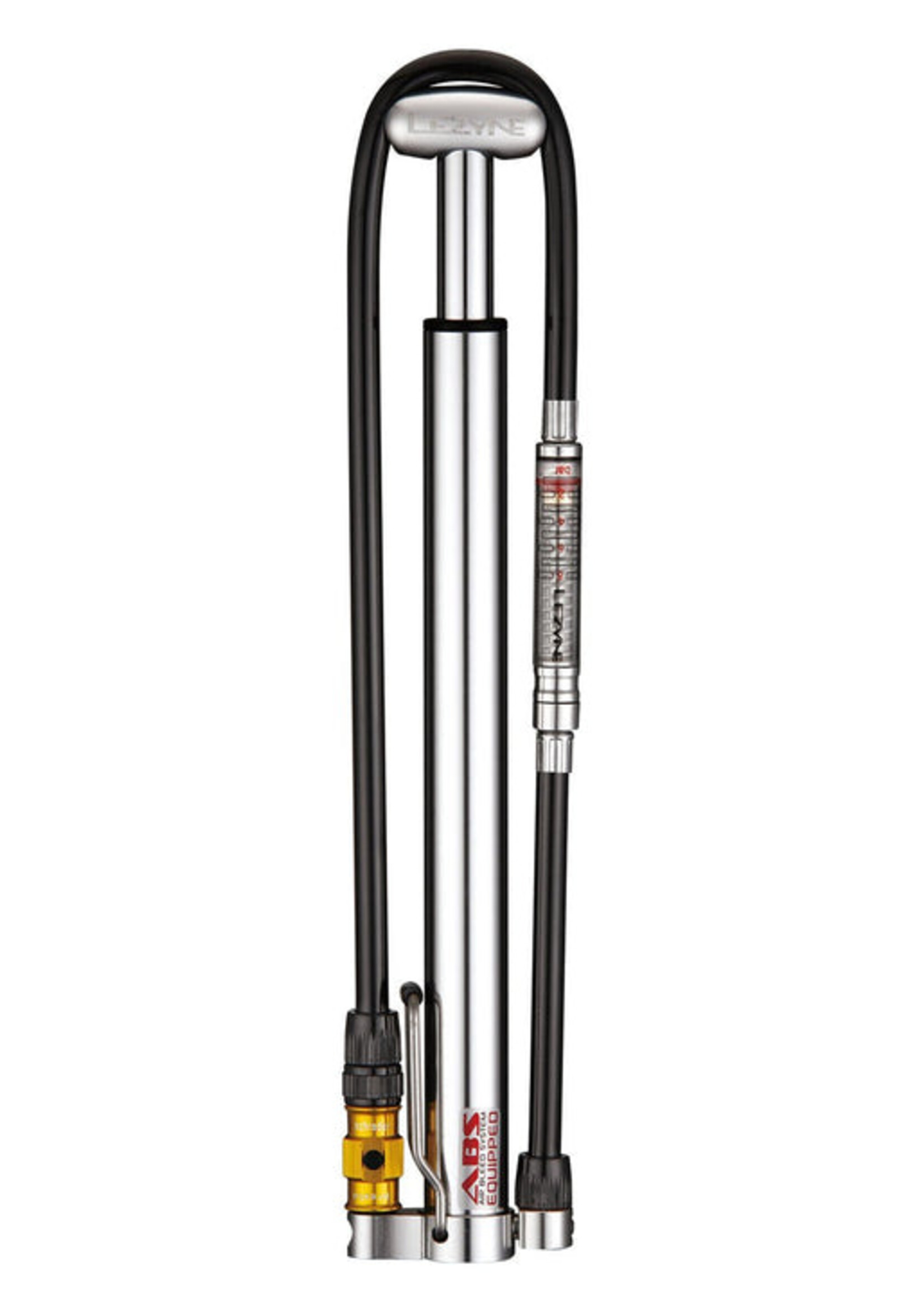 Lezyne MICRO FLOOR DRIVE HP GLOSS SILVER