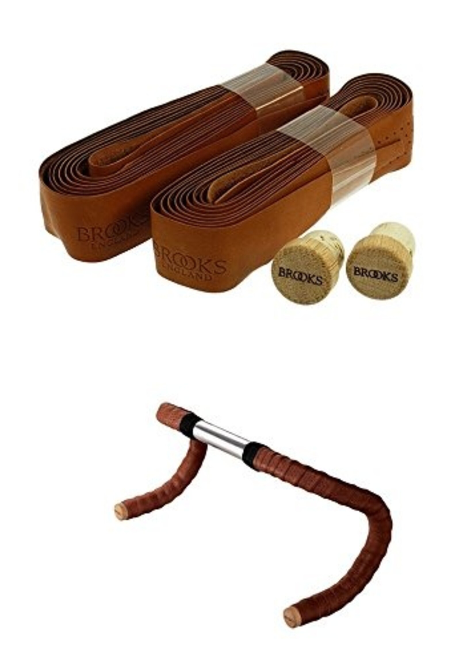 Brook's England Leather Bar Tape Antique Brown