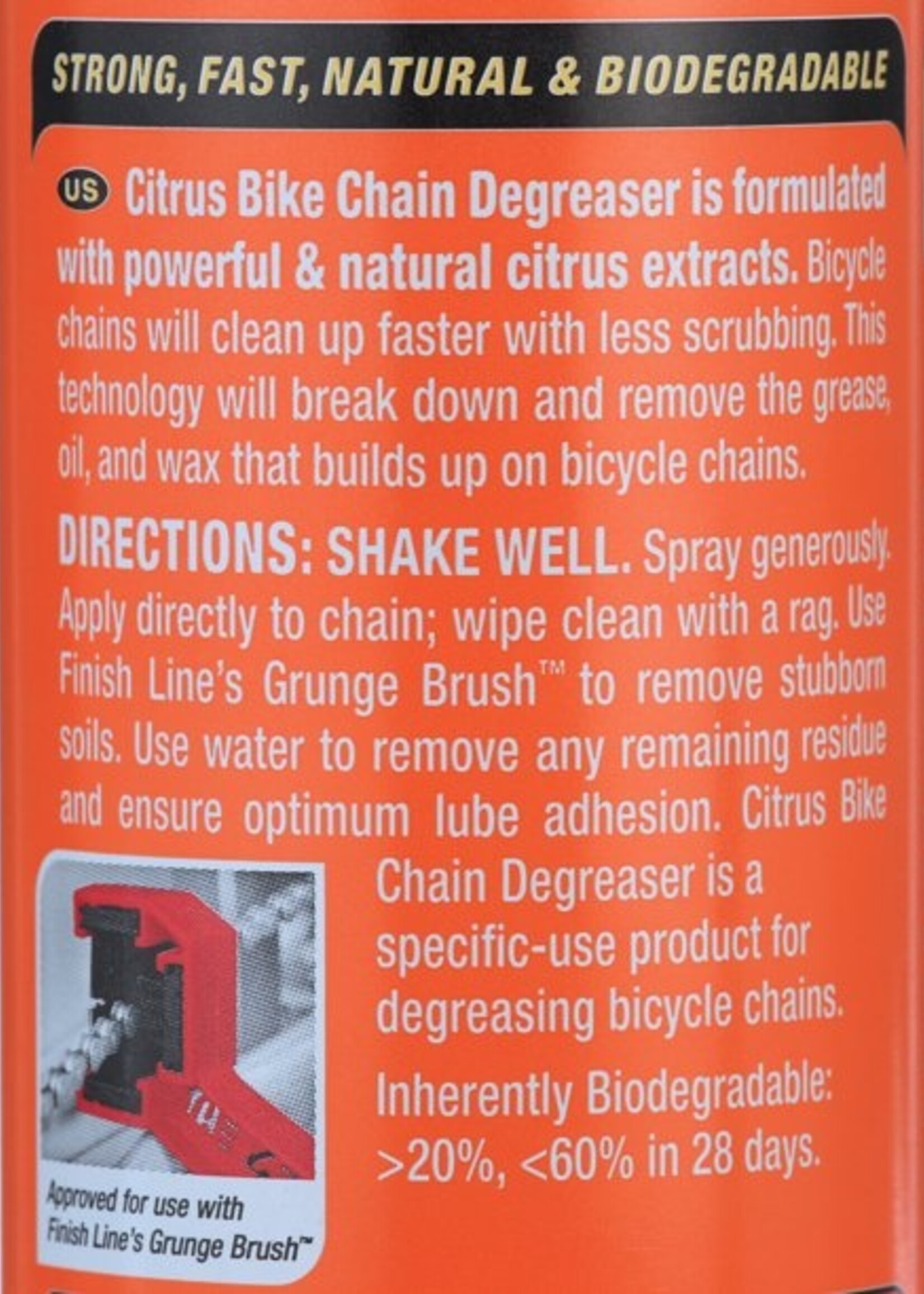 FINISH LIN CD0112 12-oz. CITRUS DEGREASER-SPRAY