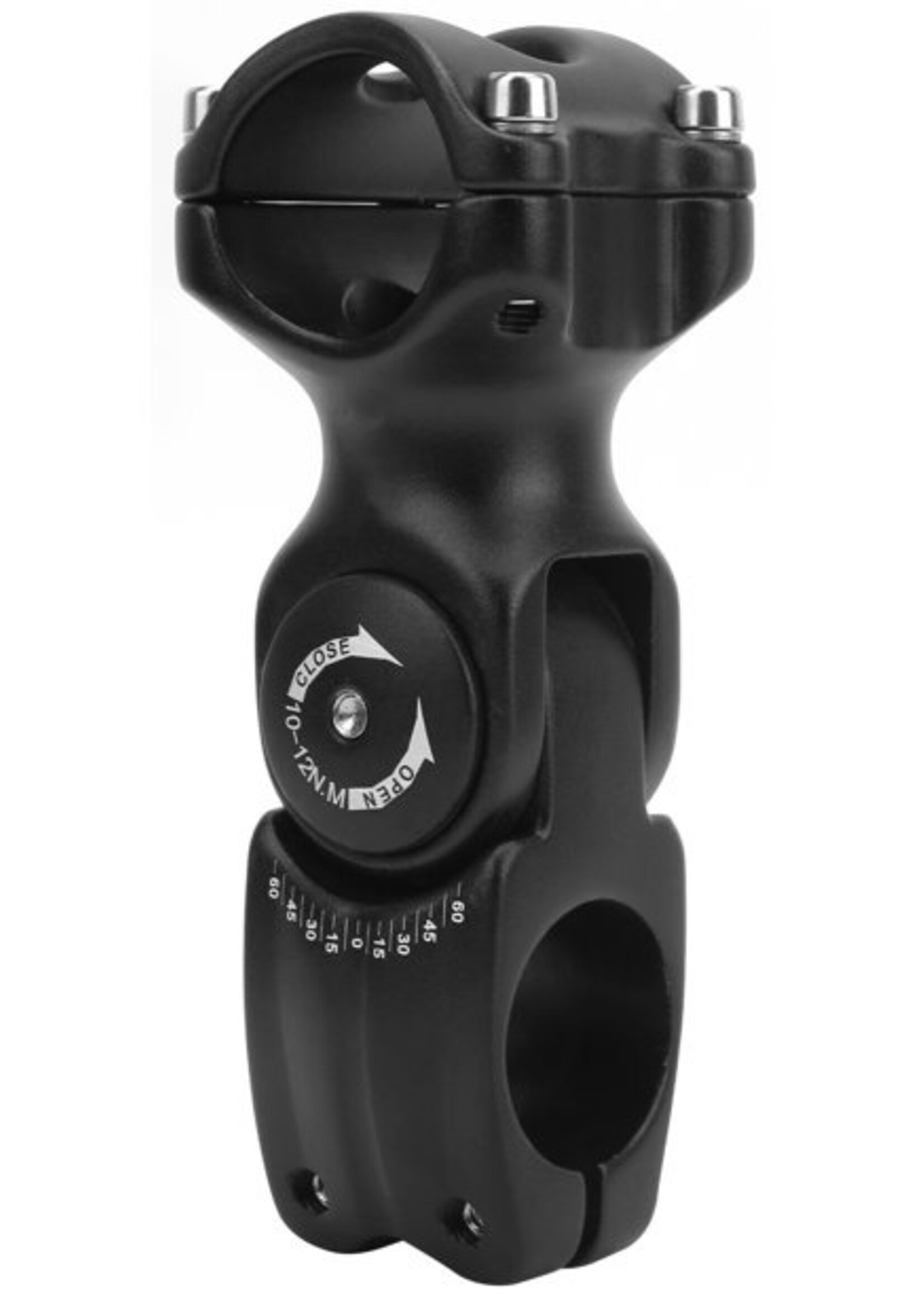 KALLOY AS-7300 ADJ. AHEAD STEM W/RISER 31.8x90mm MATTE BLK