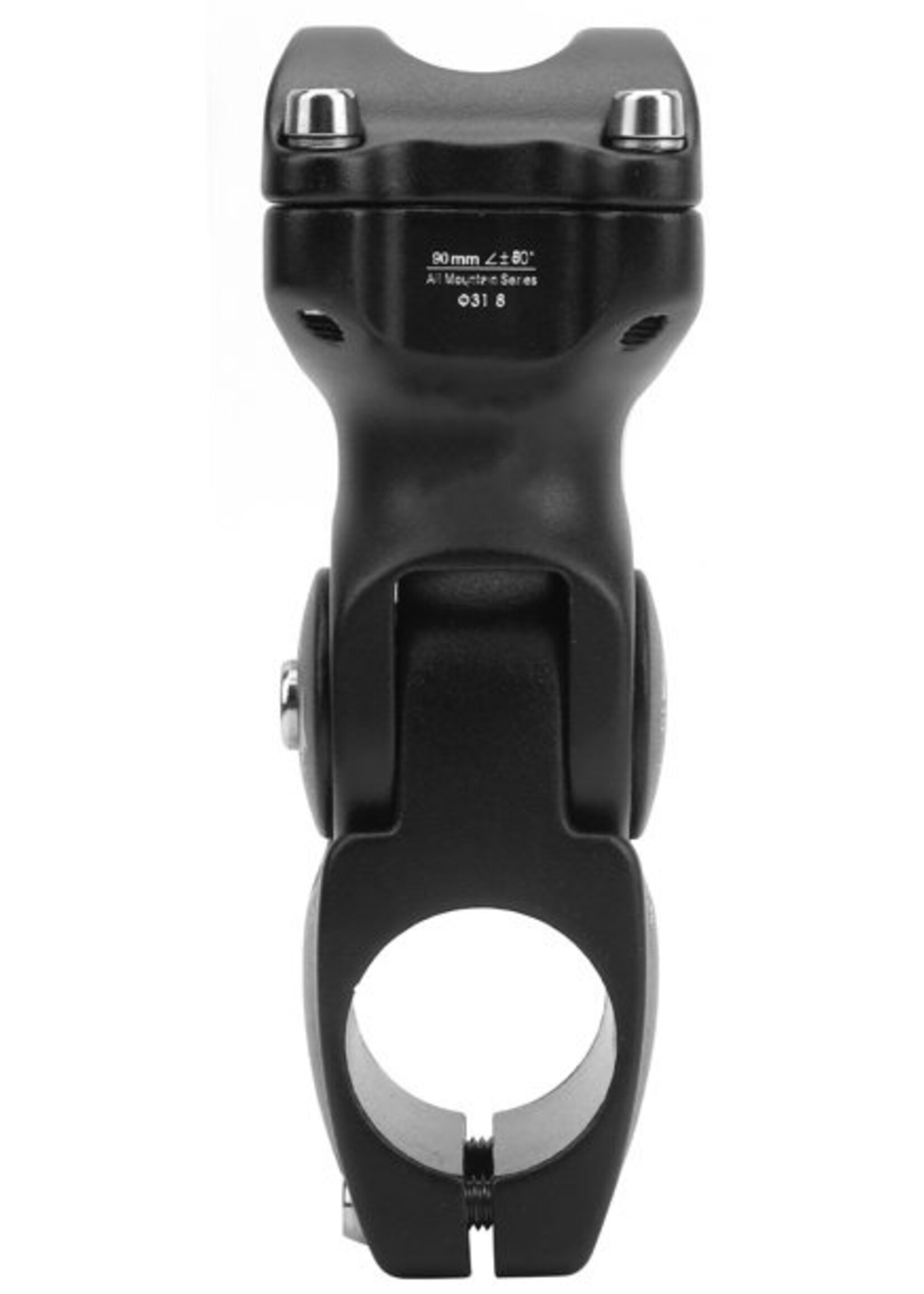 KALLOY AS-7300 ADJ. AHEAD STEM W/RISER 31.8x90mm MATTE BLK