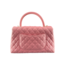 Chanel Small Lizard-Trimmed Coco Handle Flap Bag