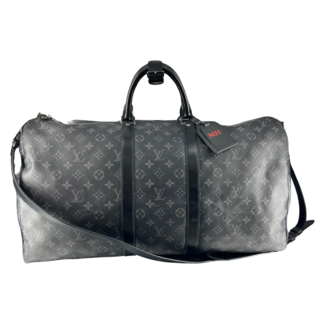 Louis Vuitton Monogram Eclipse Keepall Bandouliere 55