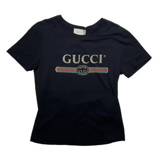 Gucci Gucci Black Washed Logo Men’s T Shirt (Size-Small) BRAND NEW