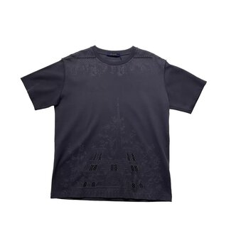 Louis Vuitton Louis Vuitton Notre Dame & Pont Neuf Embroidered T Shirt (Size-Medium) PRE OWNED