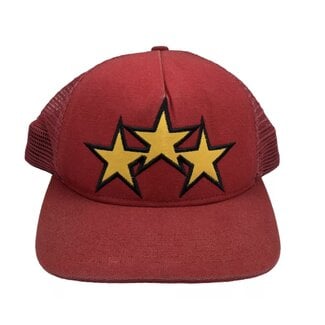 Amiri Amiri 3 Star Trucker Hat Red (pre owned)