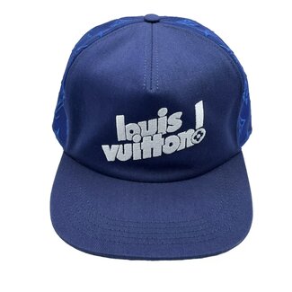 Louis Vuitton Louis Vuitton everyday LV embroidered mesh cap (pre owned)