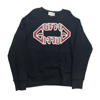 Gucci Gucci 3D Logo Black Crewneck Sweater (Size-small) brand new