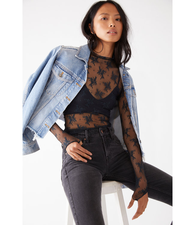 Free People Lady Lux Lace Layering Top