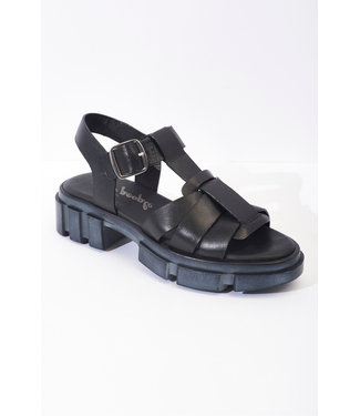 Free People Brooks Fisherman Sandals in Black