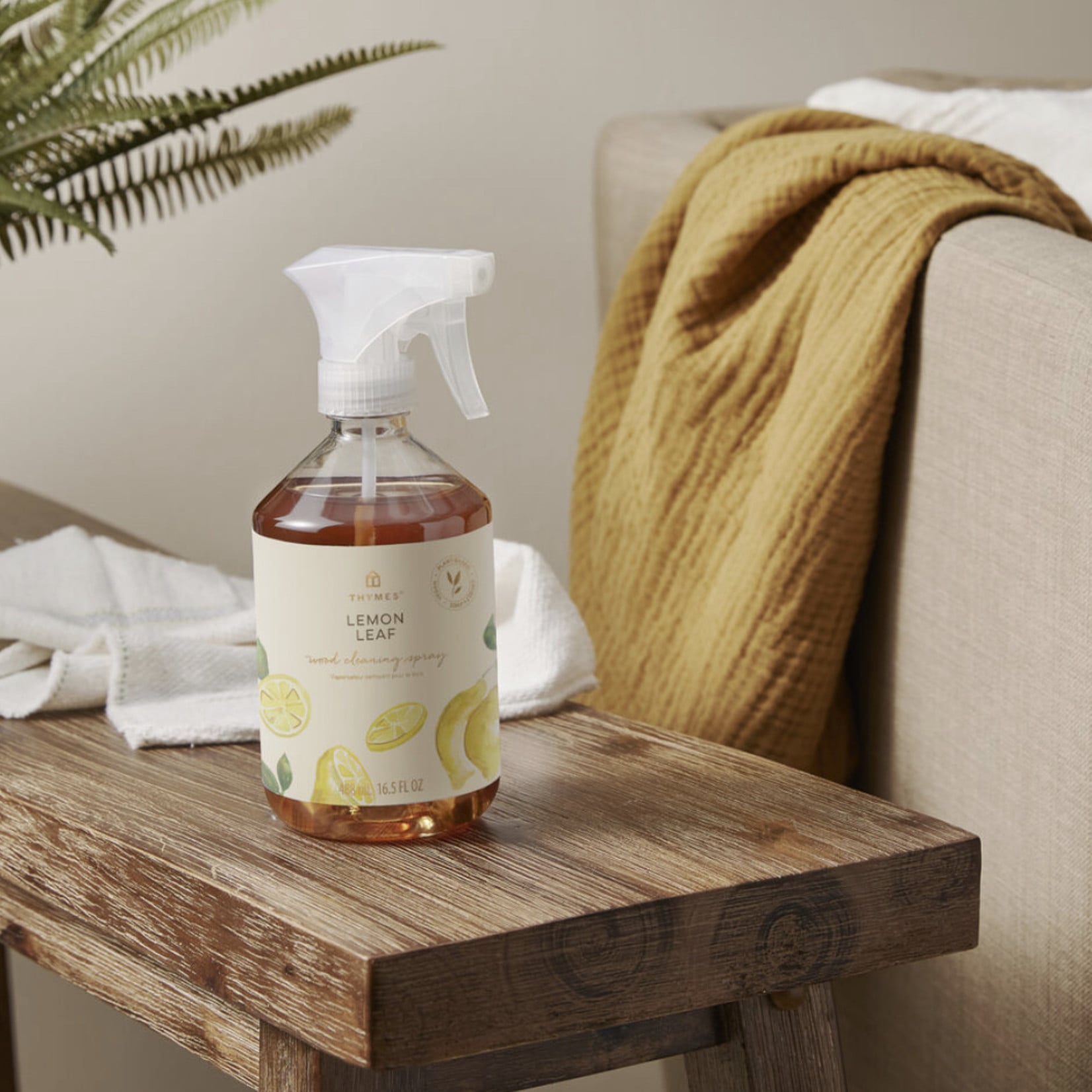 Thymes Wood Cleaning Spray - Lemon Leaf