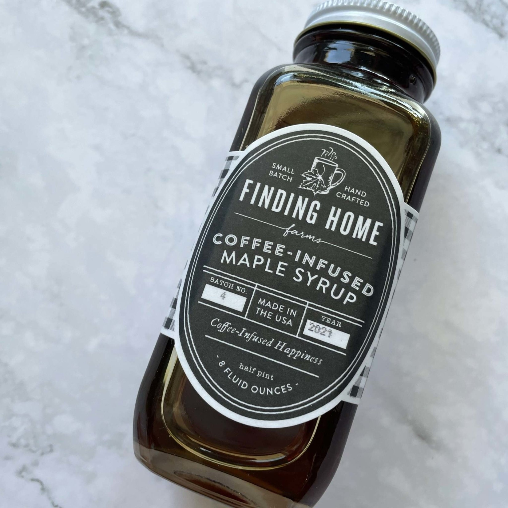 Coffee Infused Maple Syrup 8 oz
