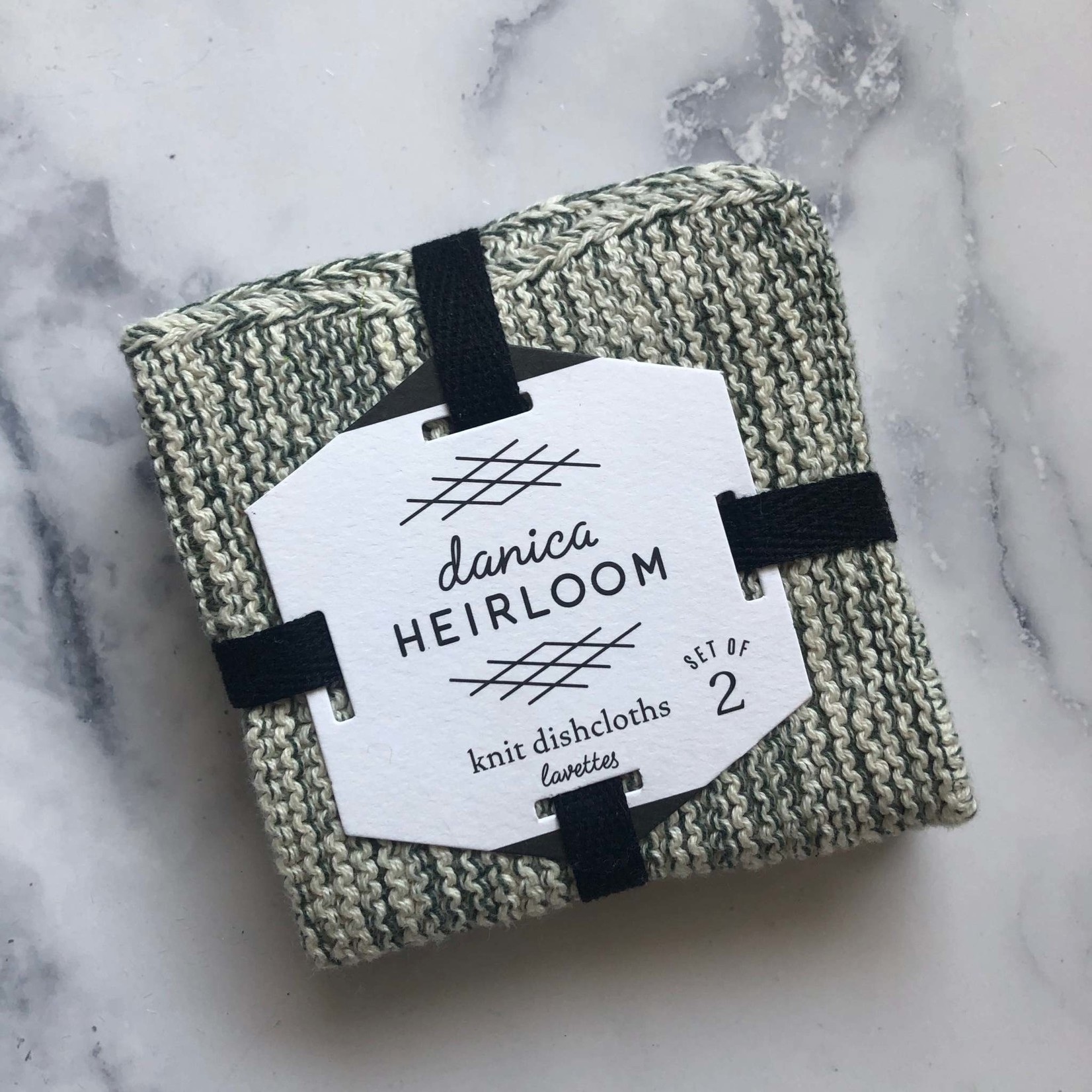 Now Designs Heirloom Knit Dishcloths / Shadow