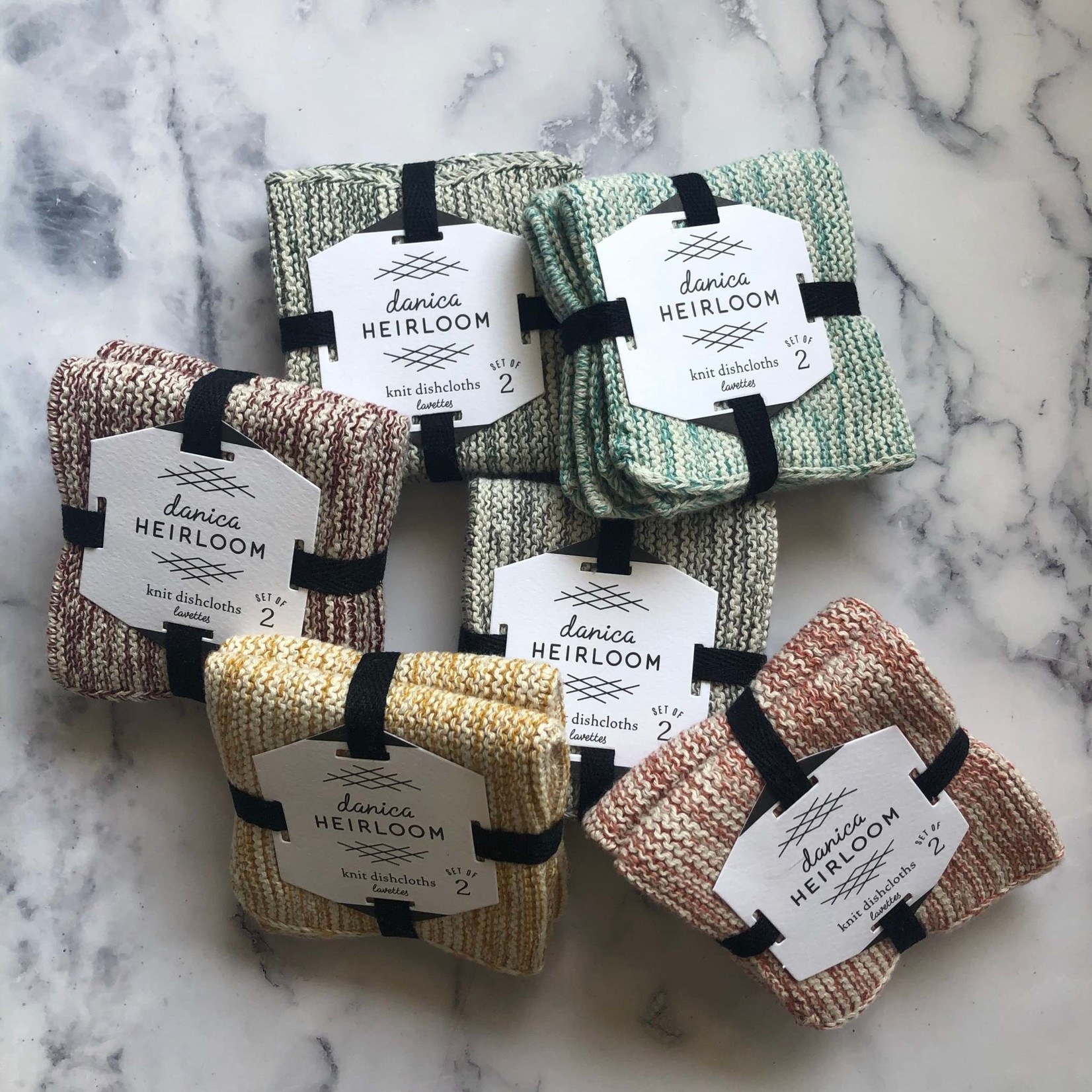 Now Designs Heirloom Knit Dishcloths / Shadow